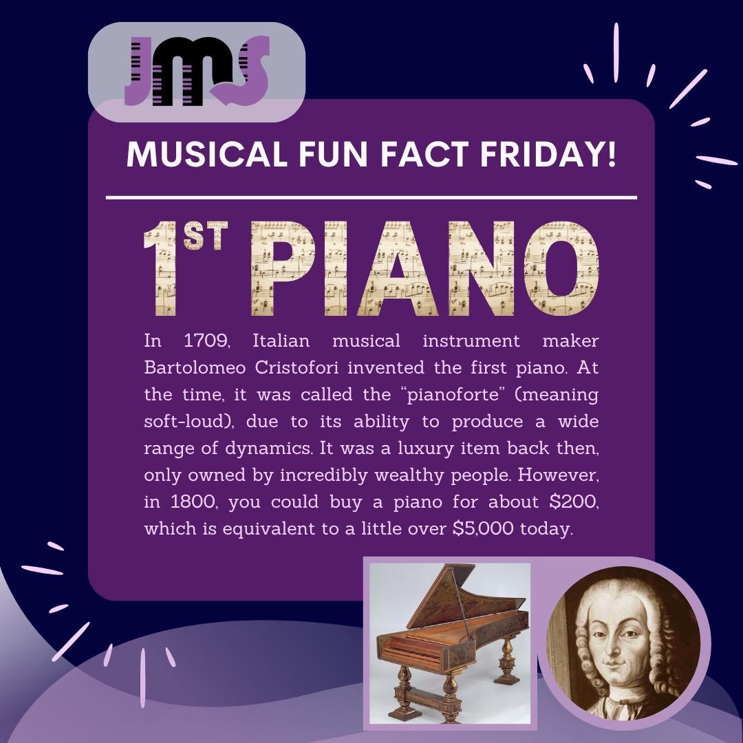 Check out this musical fun fact! π€―π‘π΅
Did you know the piano was invented in Italy in the early 1700s? It was pretty revolutionary for its ability to be played with different dynamics. We would say it's become pretty popular since the 1700s! πΉ