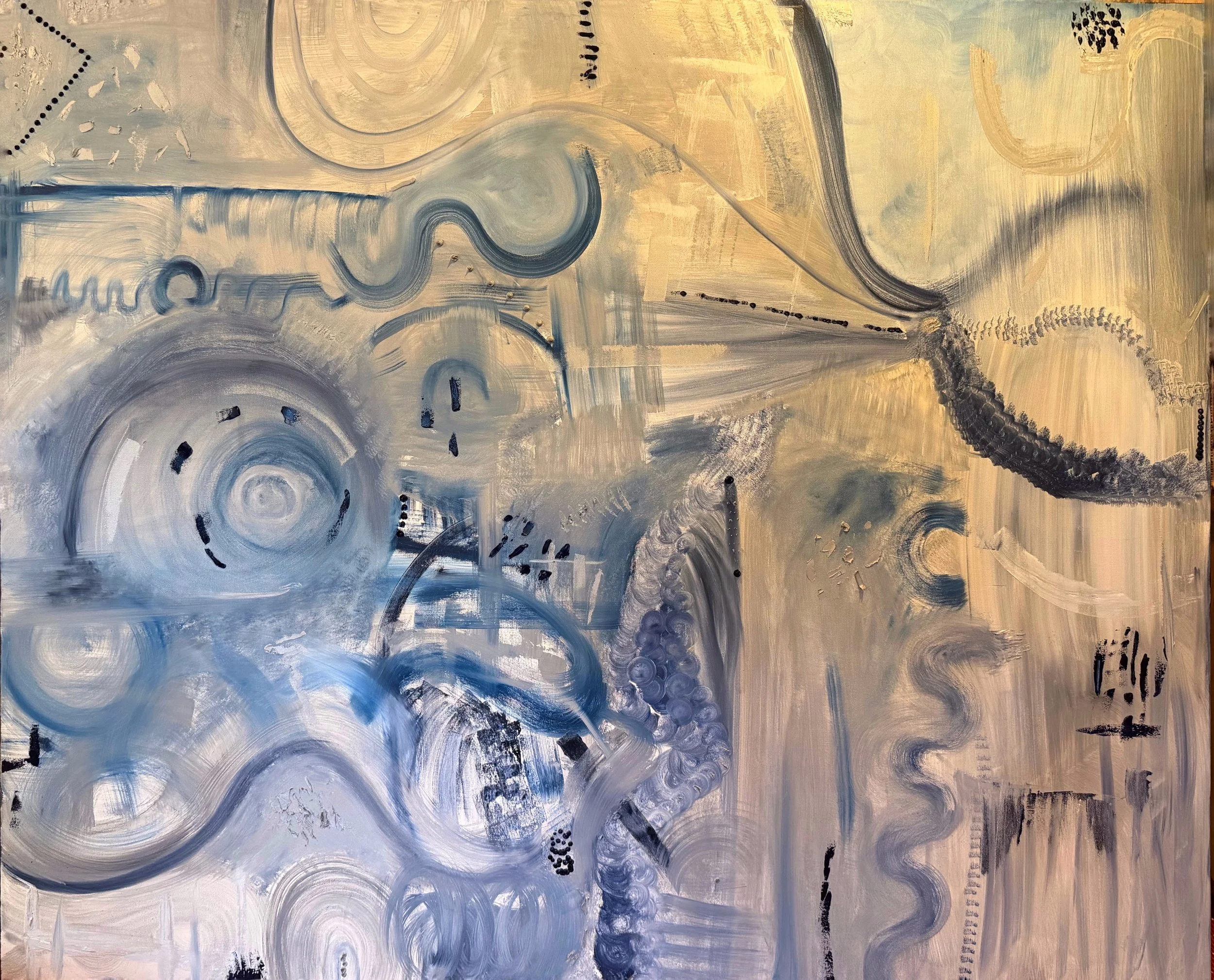 "Diamond Mine" Oil on canvas