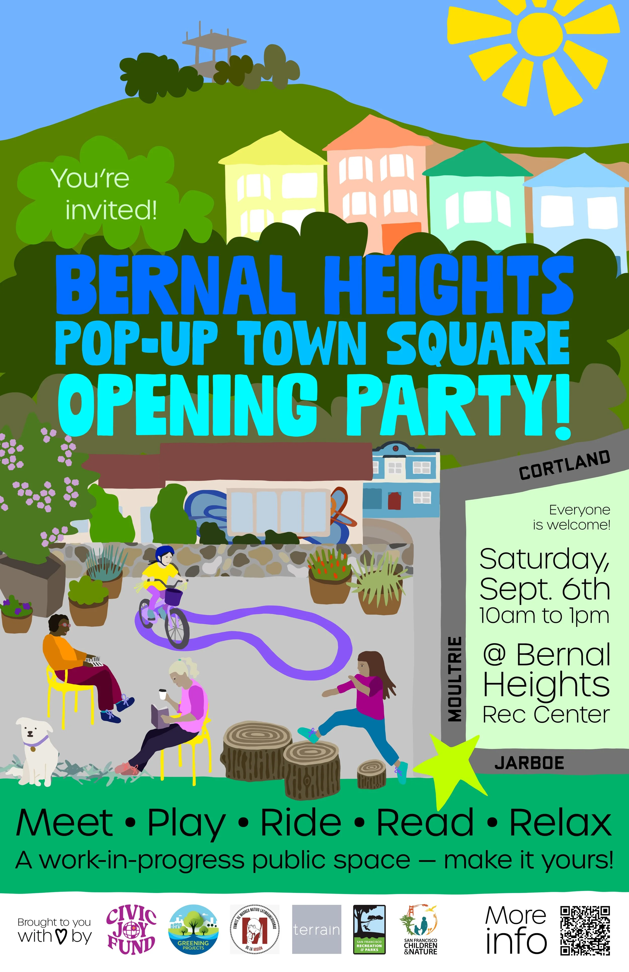  Bernal Heights Pop-Up Town Square poster 