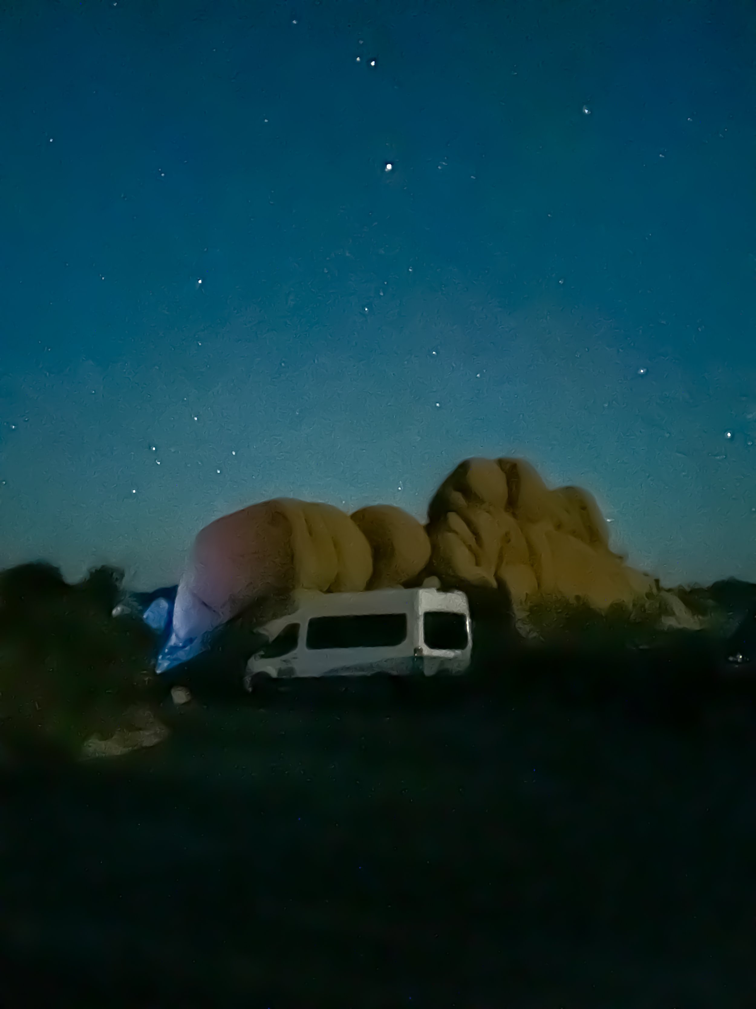 Campervan jumbo rocks campground at night.jpg