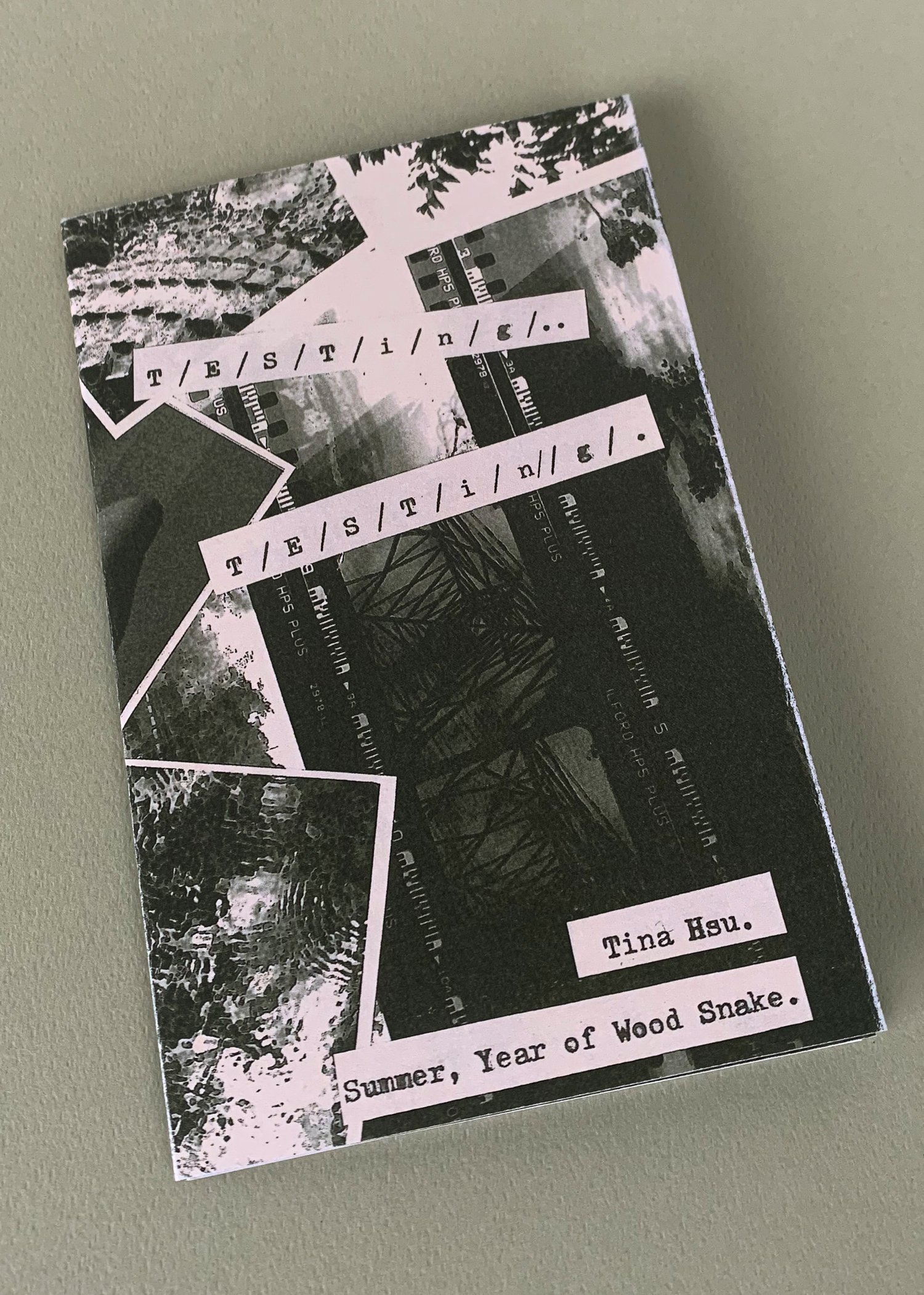  T/e/s/t/i/n/g/.. , photozine, toned B&W version