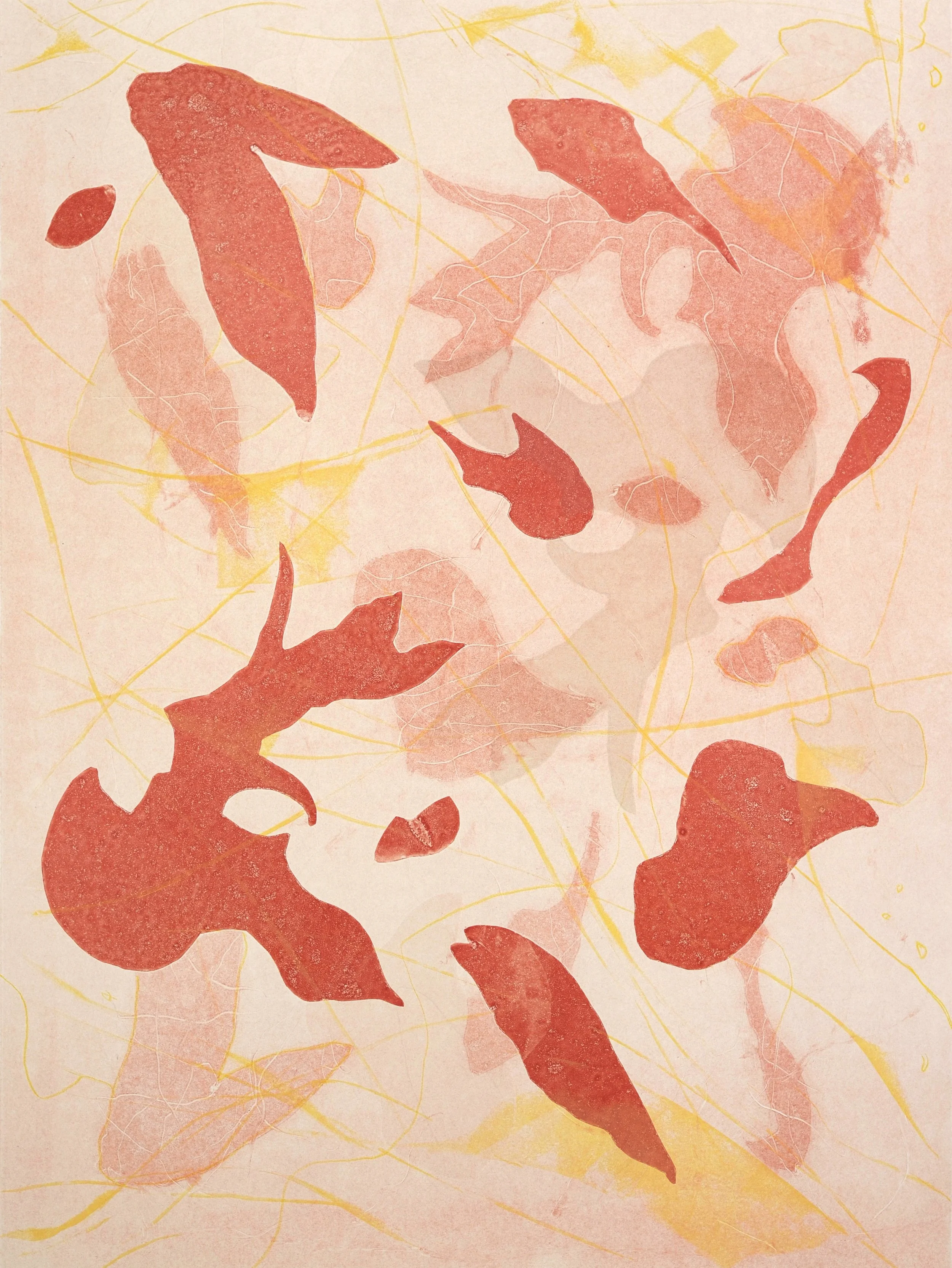 Exercise in Subtlety 5 , additive monotype, screen ink