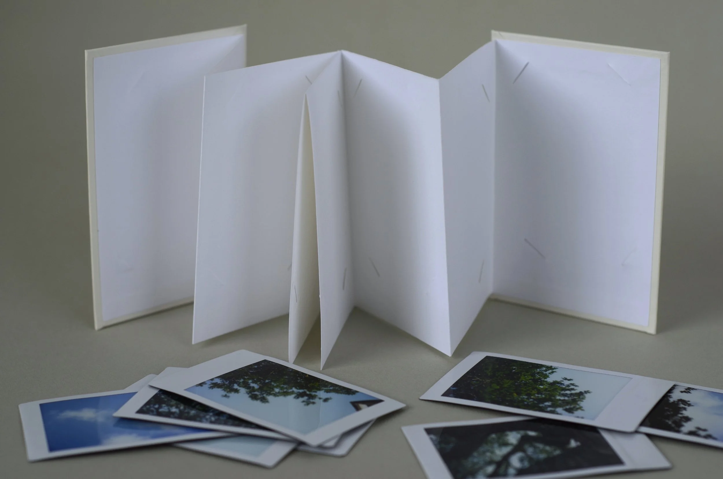 Handmade photo album #1, with slits to hold photos