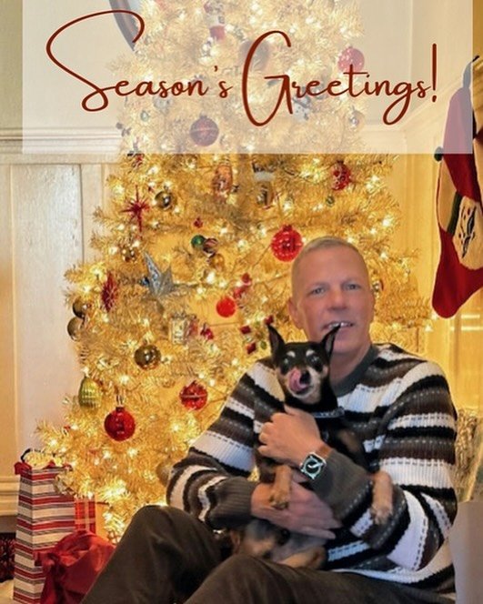 Wishing you and yours a most wonderful holiday season and a new year full of prosperity, good health, and building cherished memories with your loved ones.  Warmest wishes, Eric (and my silly little nephew, Jeter) 🐾🎄❤️😊 #happyholidays #merrychrist