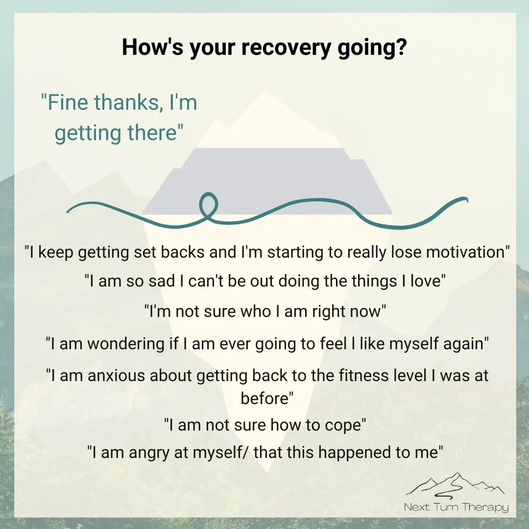 So often there is so much going on under the surface. 

#injuryrecovery #injuryrehab #injuryprevention #athleticinjury #physiotherapy #mentalhealthandinjury #sportsinjury #injurymanagement #injuryprevention #injuryrehabilitation #athleteidentity #ath