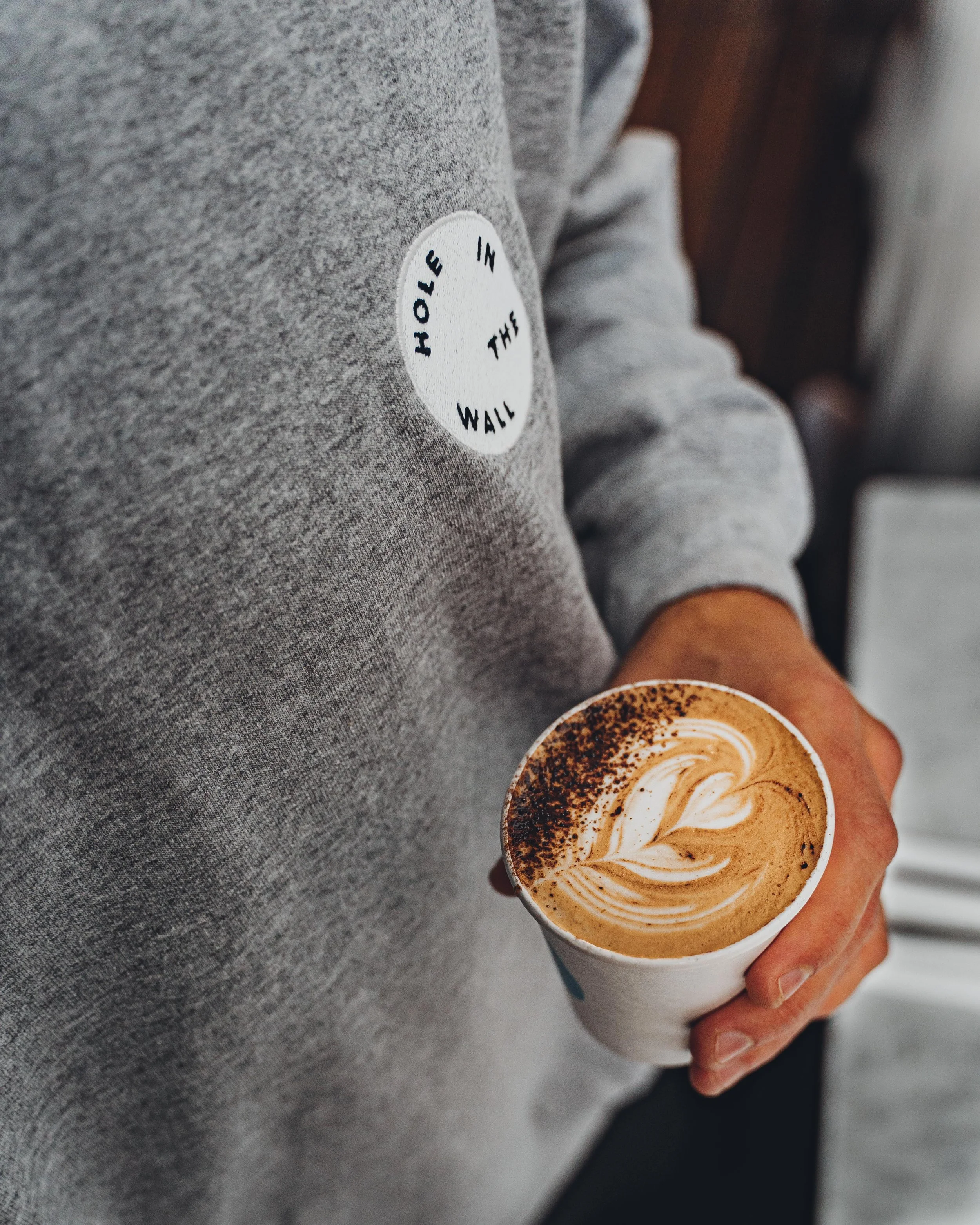 delicious cappuccino from hole in the wall lower east side 