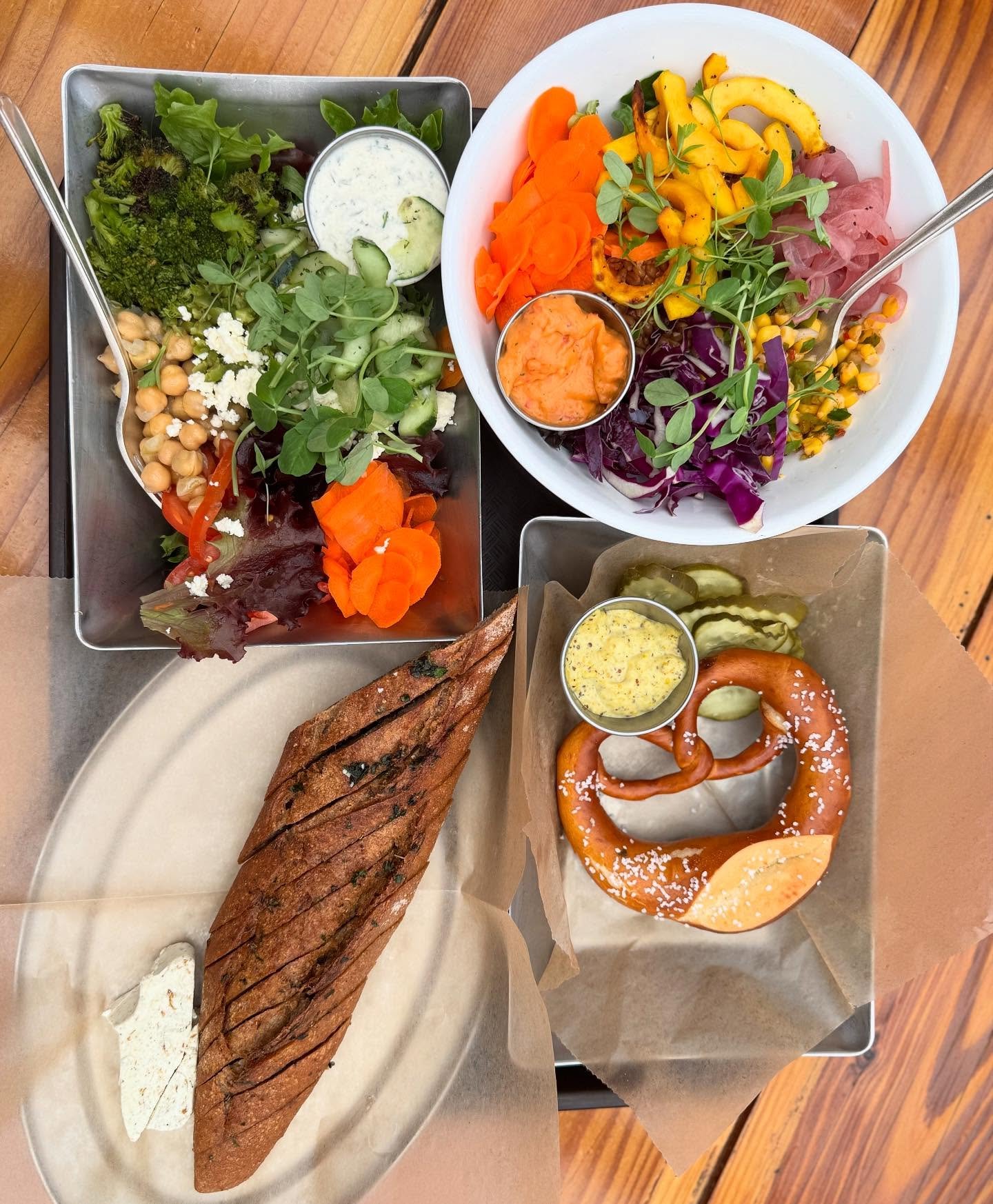 Appreciating having our local baguette on the menu at the Finnriver Kitchen up the road! 

FARM &amp; FIELD BREAD PLATE (VE).......
Locally grown and made Chimacum Valley Grainery baguette toasted and served with
regional cheese and seasonal veggies 
