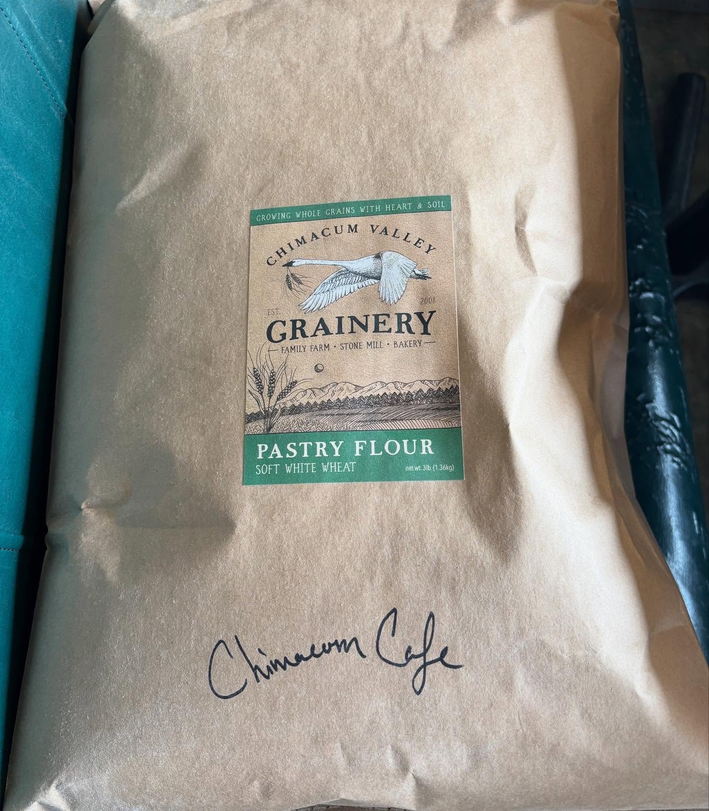 Thanks @chimacum.cafe for incorporating local organic grains into your menu. Stop in to try their famous pies!
