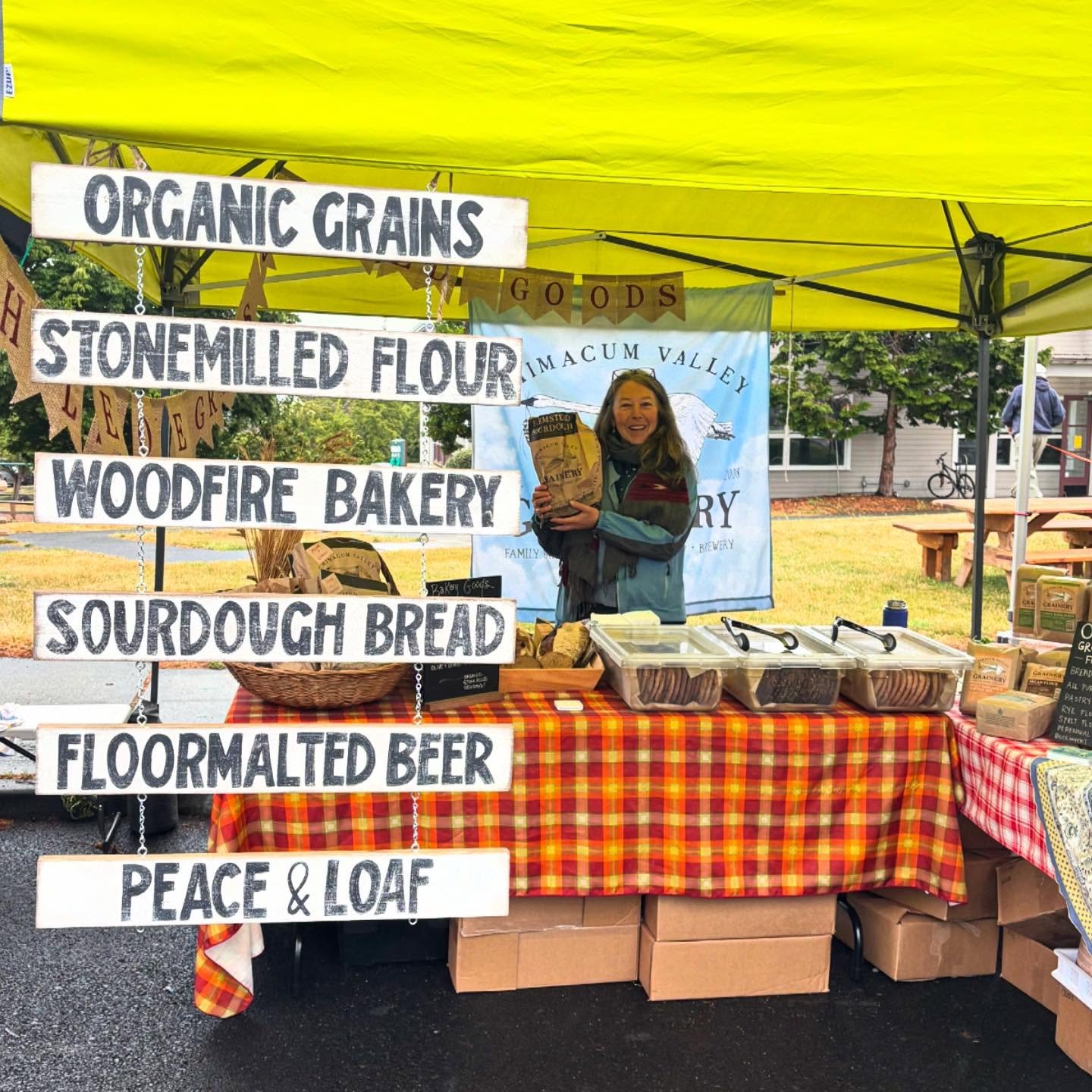 We&rsquo;re at Port Townsend Saturday market on a rainy Summer Solstice day!