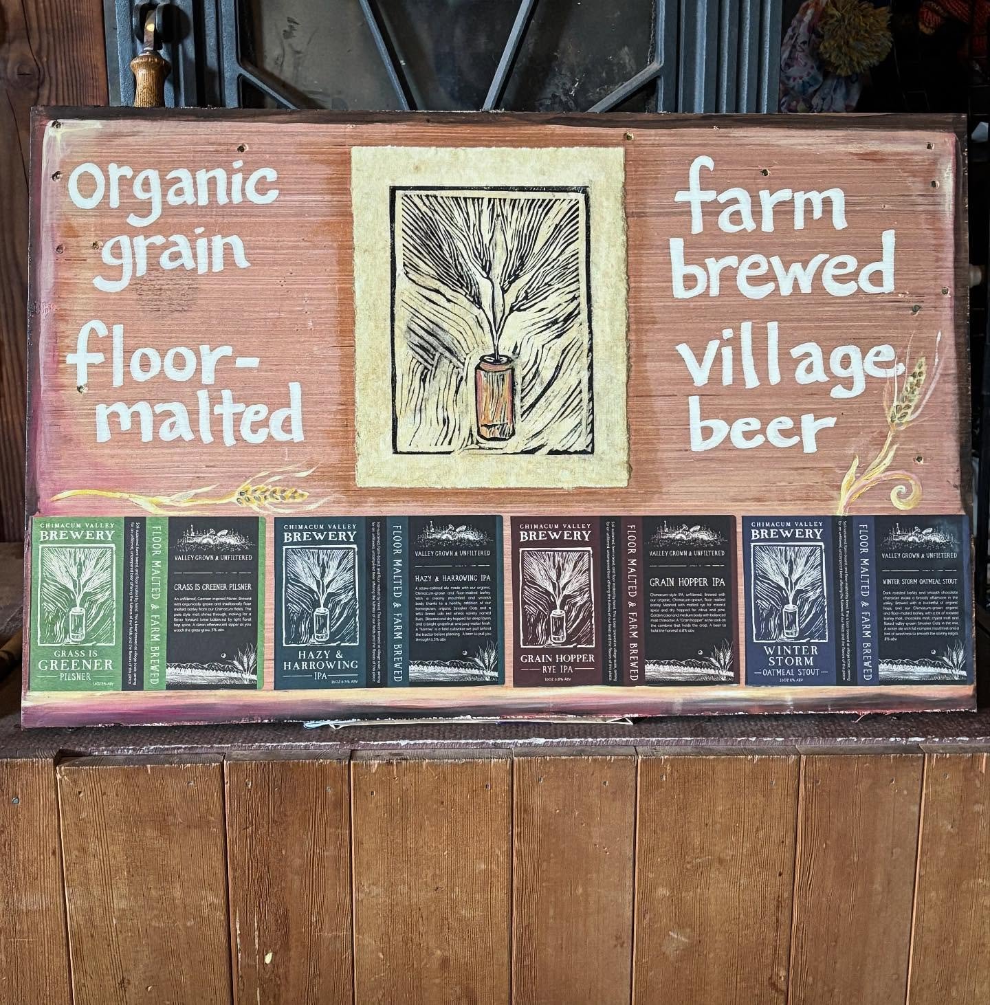 Homespun signage for the brewery&hellip;getting artsy fartsy with it. And excited to go to Tarboo Fest later at @quilcene.lantern where they are serving local beverages to accompany their live music extravaganza 🌟

(As an example of why I&rsquo;m st