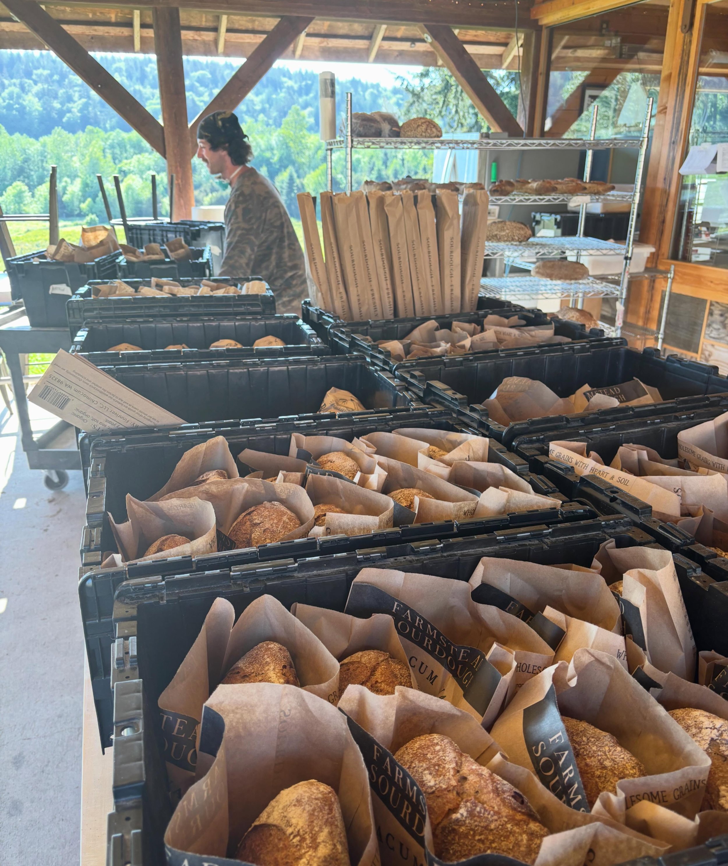 Loading loaves!