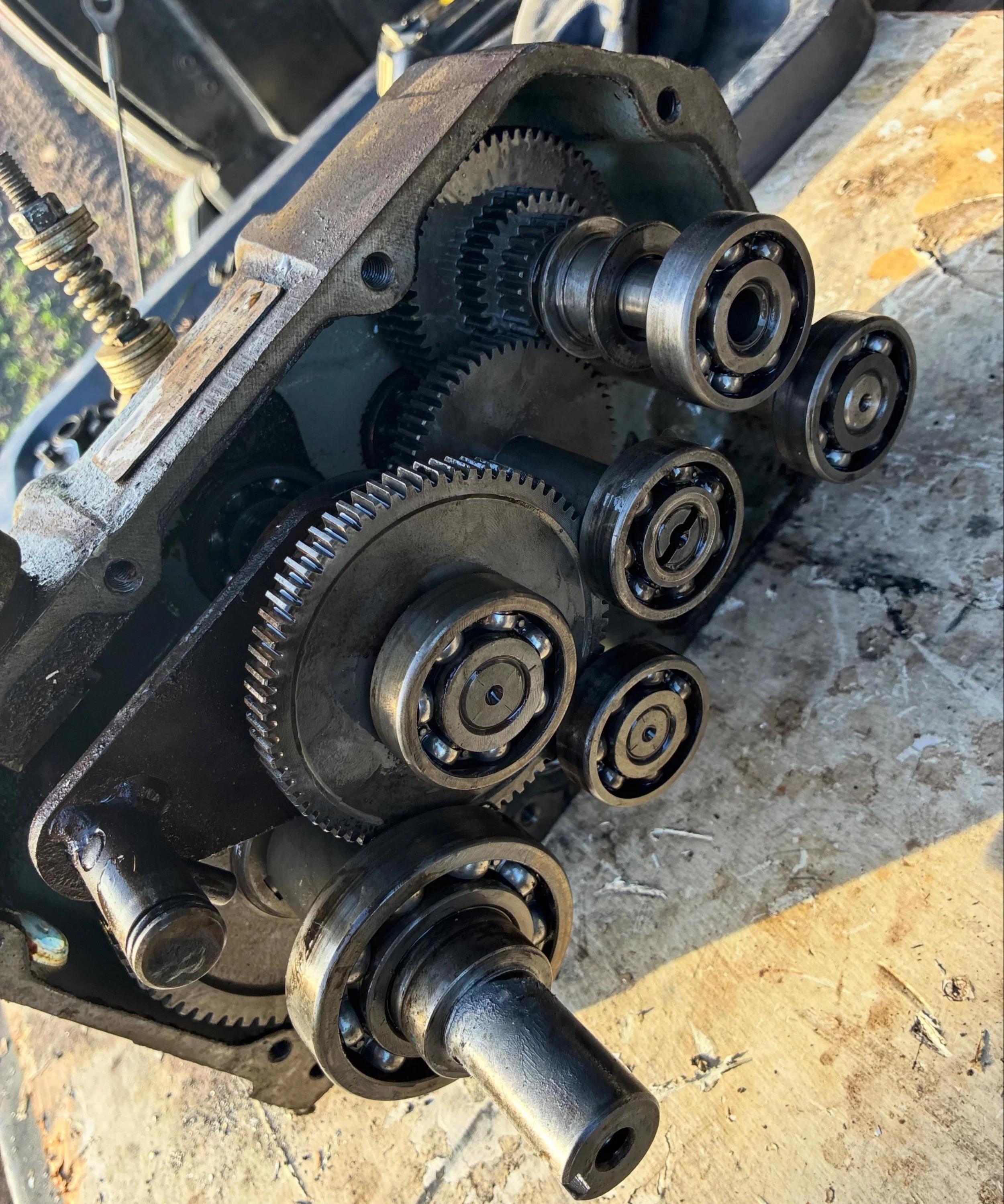 Fixing the gearbox on a farm irrigation implement&hellip; I believe this repair took 15+ hours and a good bit of neighborly assistance and head scratching with greasy hands and welders and wrenching and persistence out of necessity.