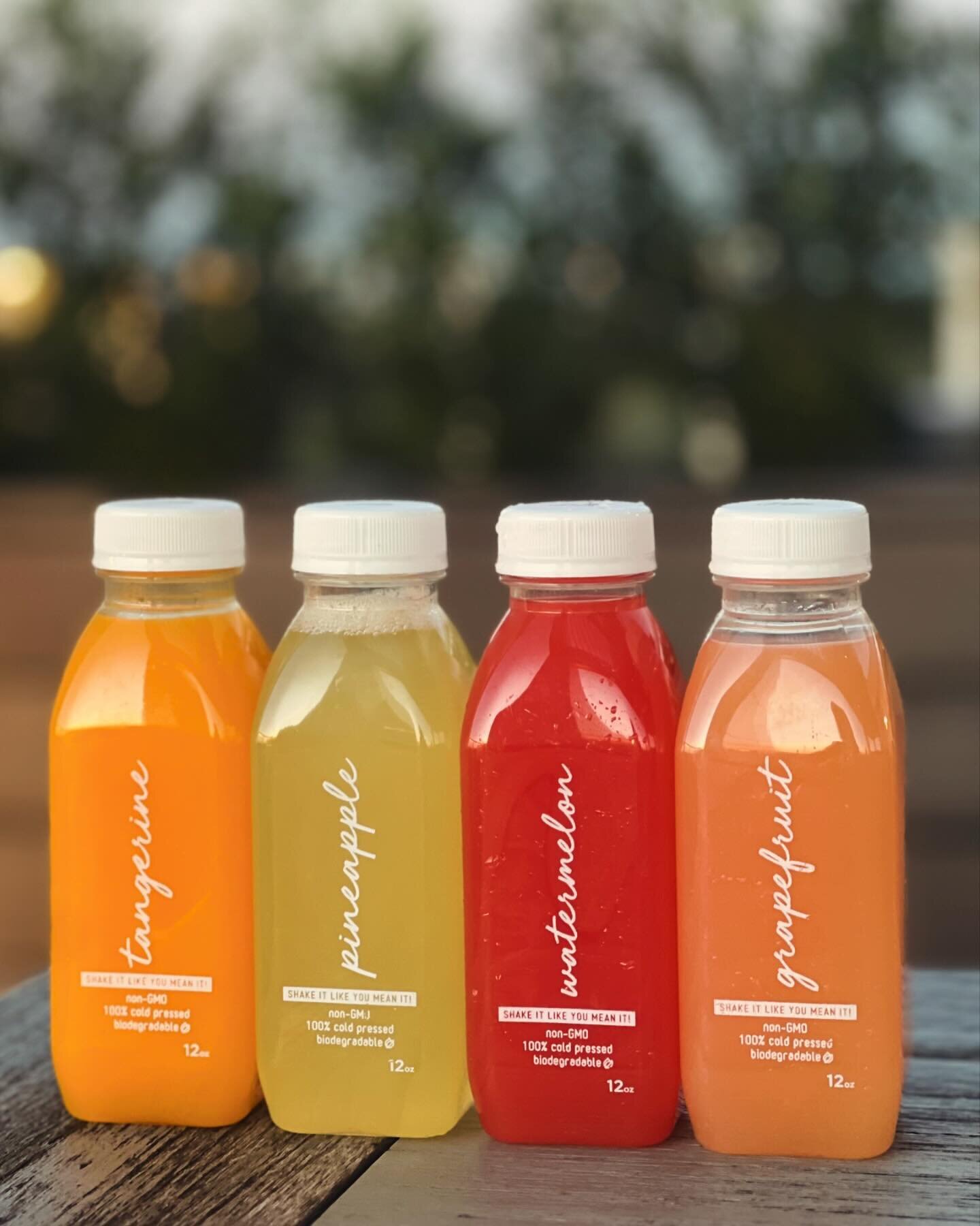 Enjoying a juice can be a great way to rejuvenate after a long day, especially during a ride home.  What&rsquo;s your go to juice or mixer?

#watermelon  #tangerine #pineapple #grapefruit #mixer #fruity #fruit  #coldpressed #freshjuice #local #sustai