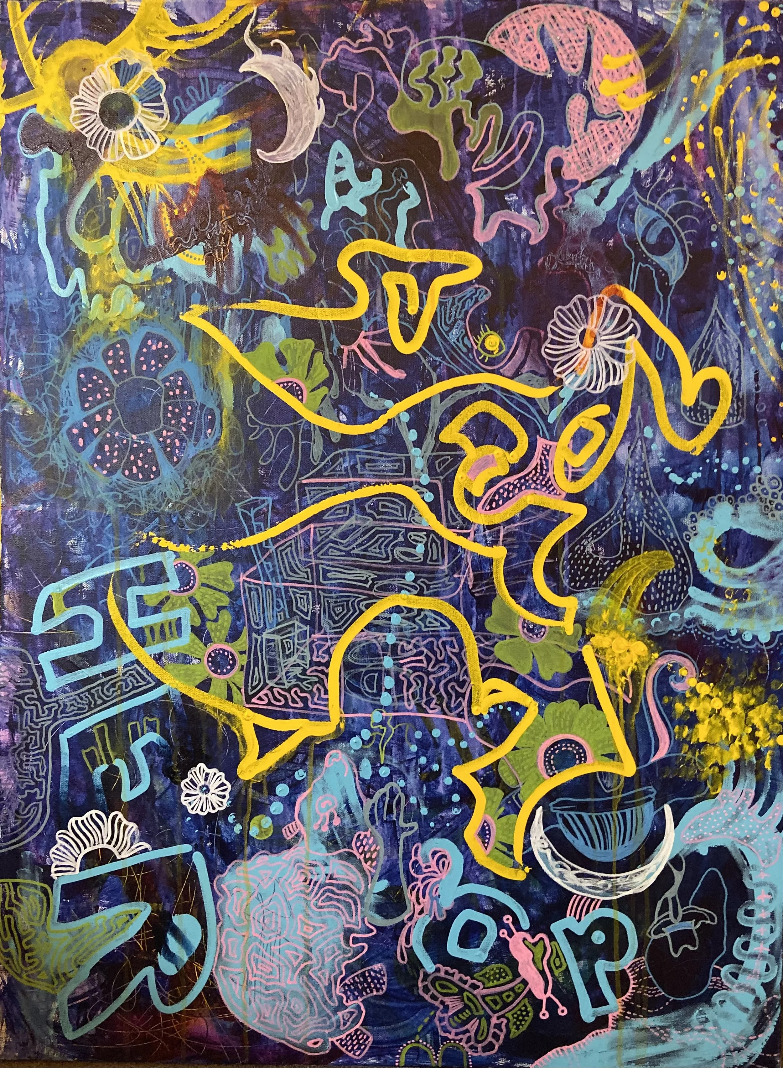 30" x 40" x 1.5" SOLD