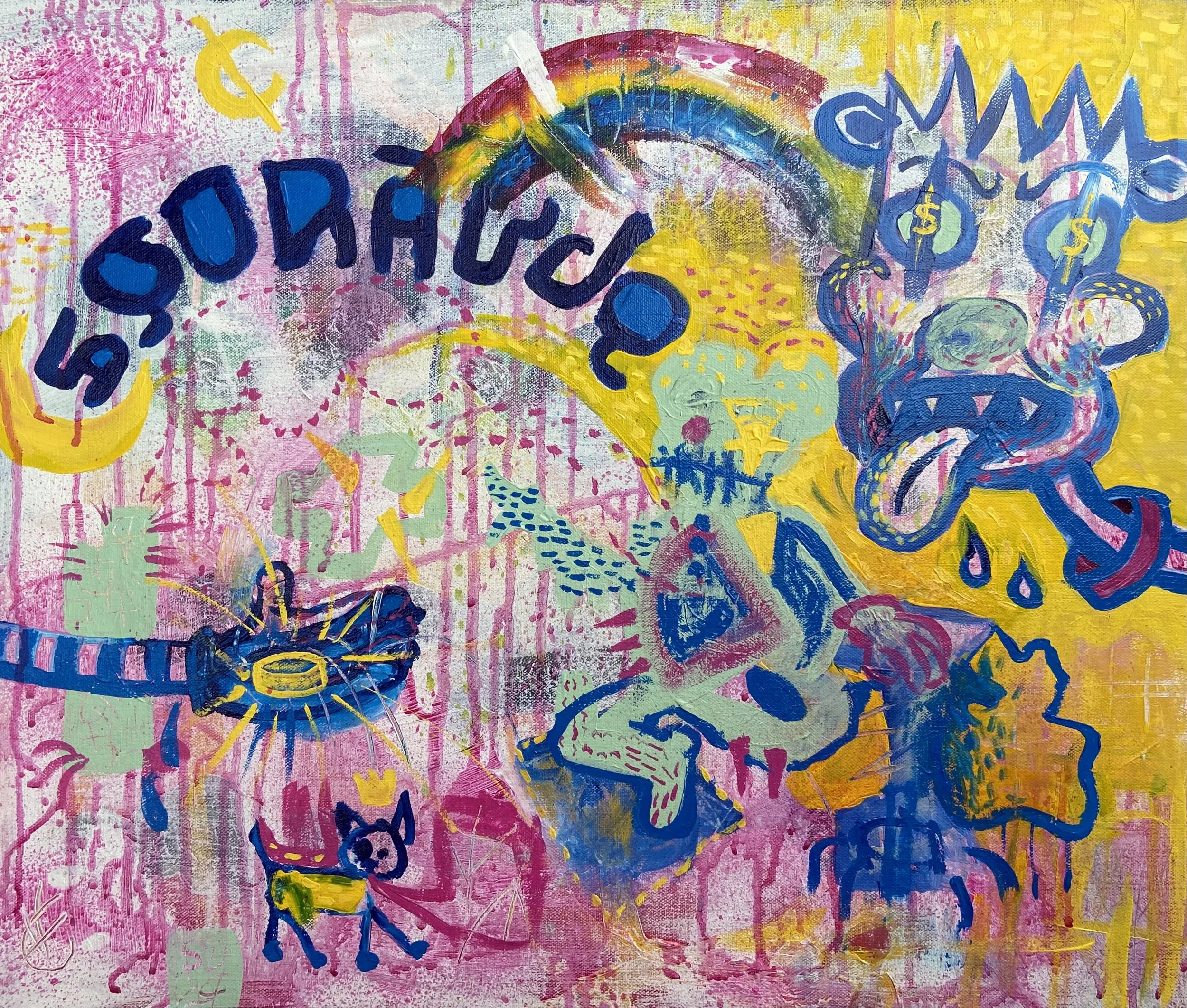 "Gertrude Surveying the Wreckage" SOLD