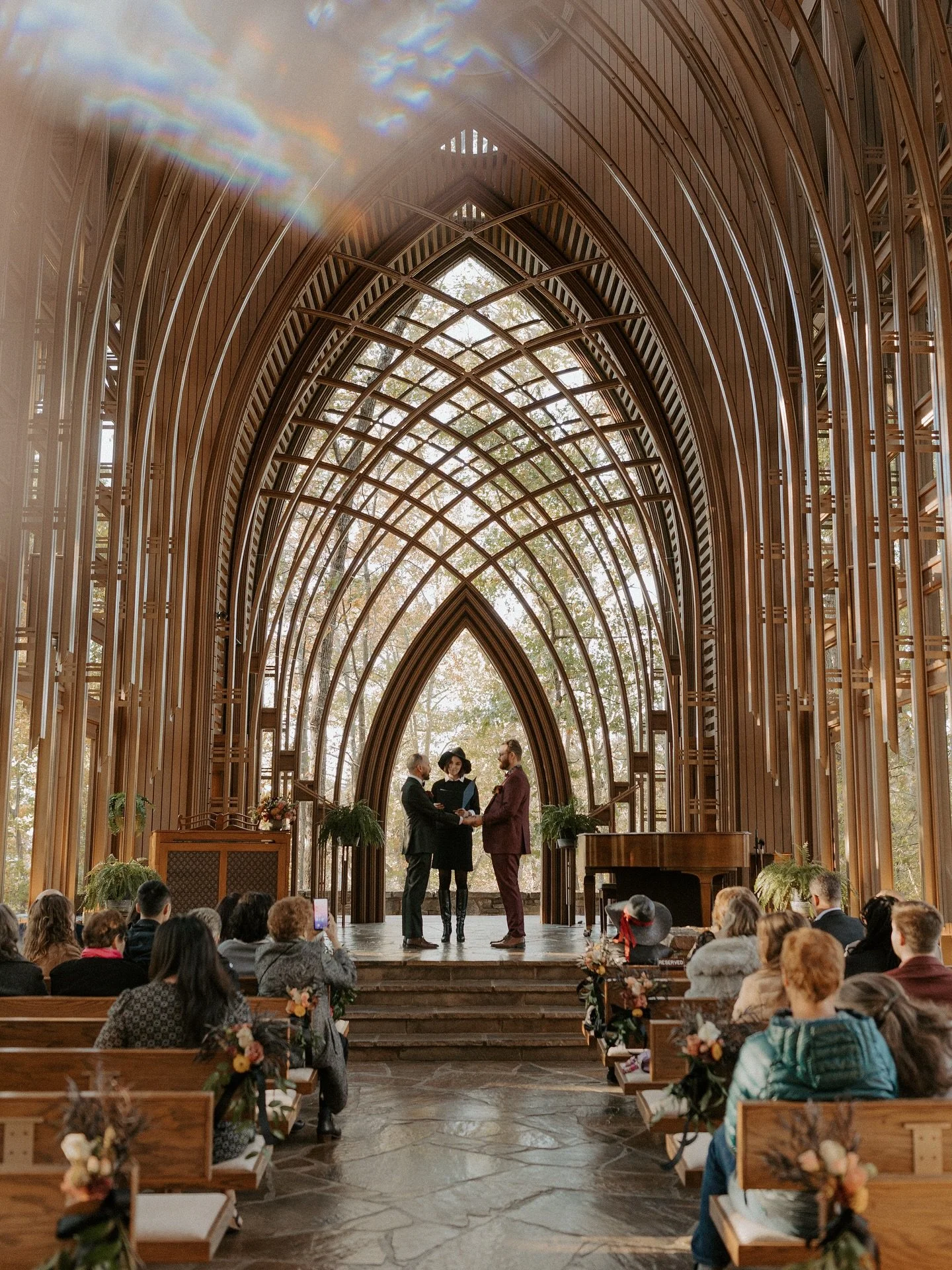 Happy anniversary to Gregory and Enrique! 🎃 

Photo @beatycreativephoto 
Flowers @earthandthorn 
Ceremony venue @mildredbcooperchapel 
Reception venue @preachers_son_bentonville