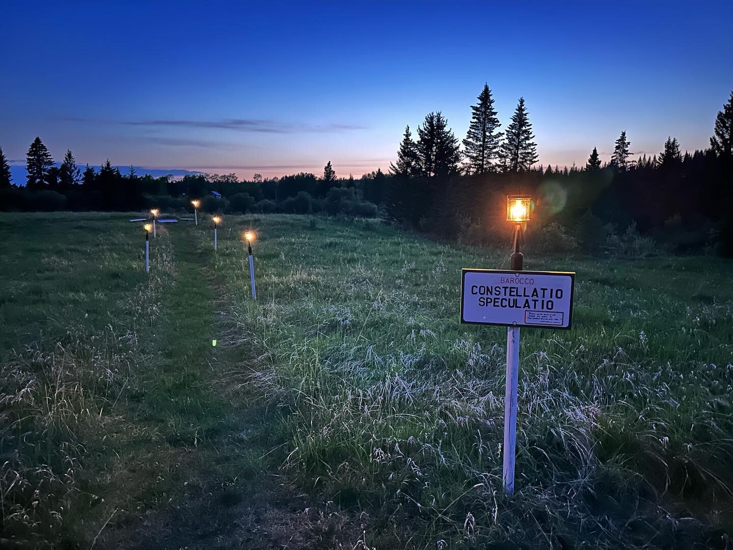 Star gazing area is ready…