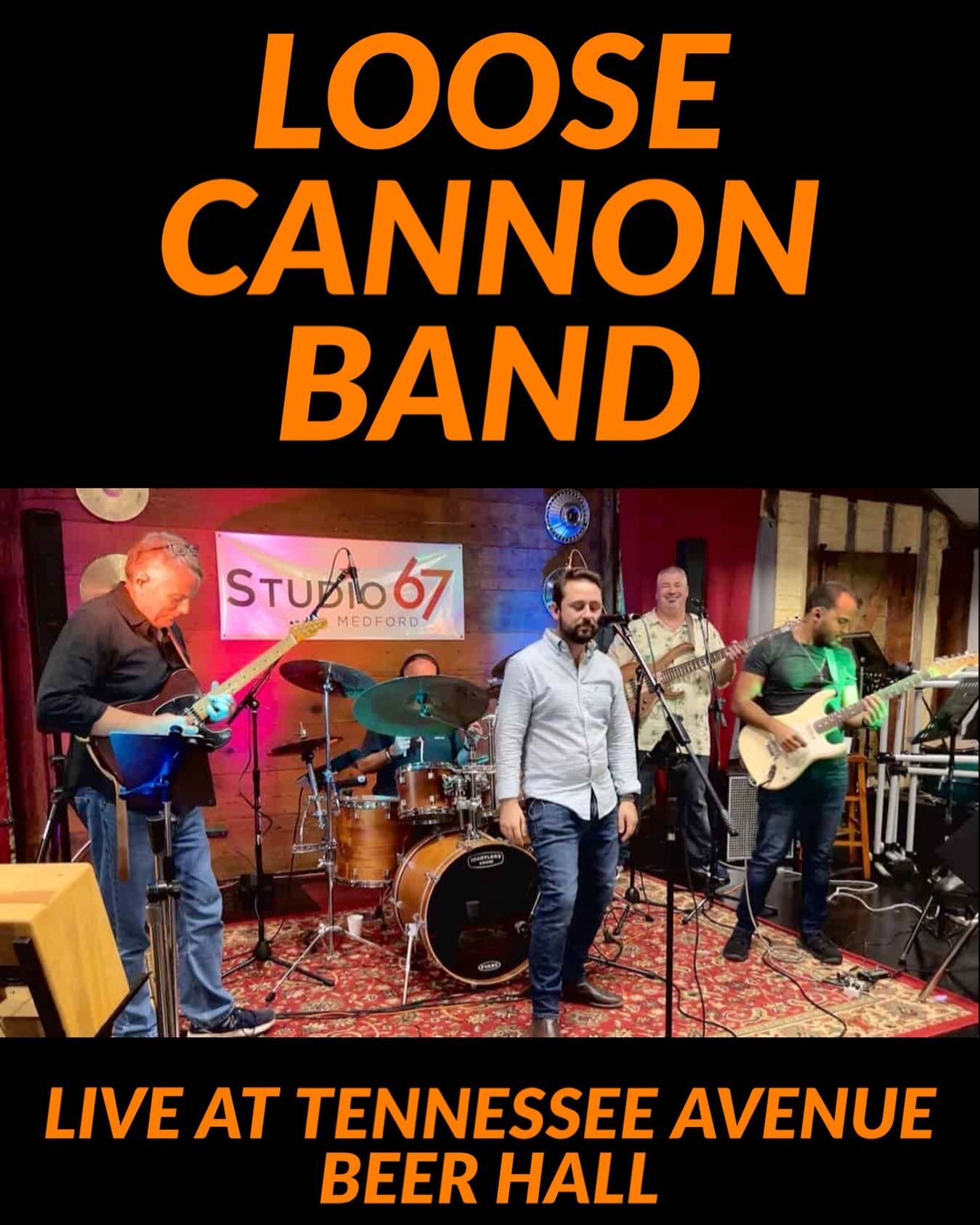 This Friday night! The Loose Cannon is a 6 piece band with an unbelievable setlist that spans classic rock, 90s and 2000s! Including Fountains of Wayne, Jack Johnson, Train, Harry Styles, and more! 9 pm to midnight in the beer yard... No cover!

#eat