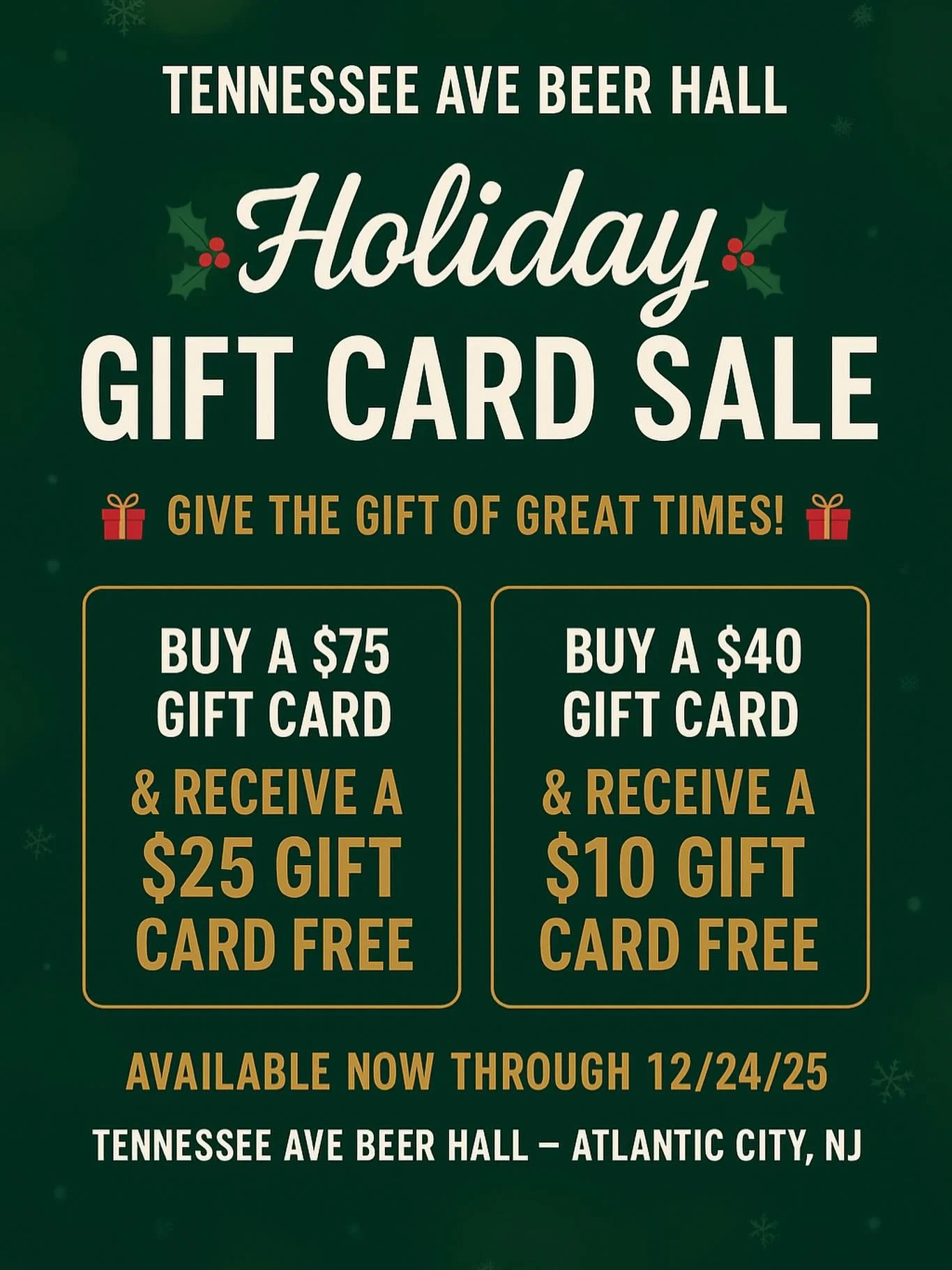 ‼️GIFT CARD SPECIAL SALE‼️ Score some  awesome presents for that special someone this season! What a steal this is!!!!