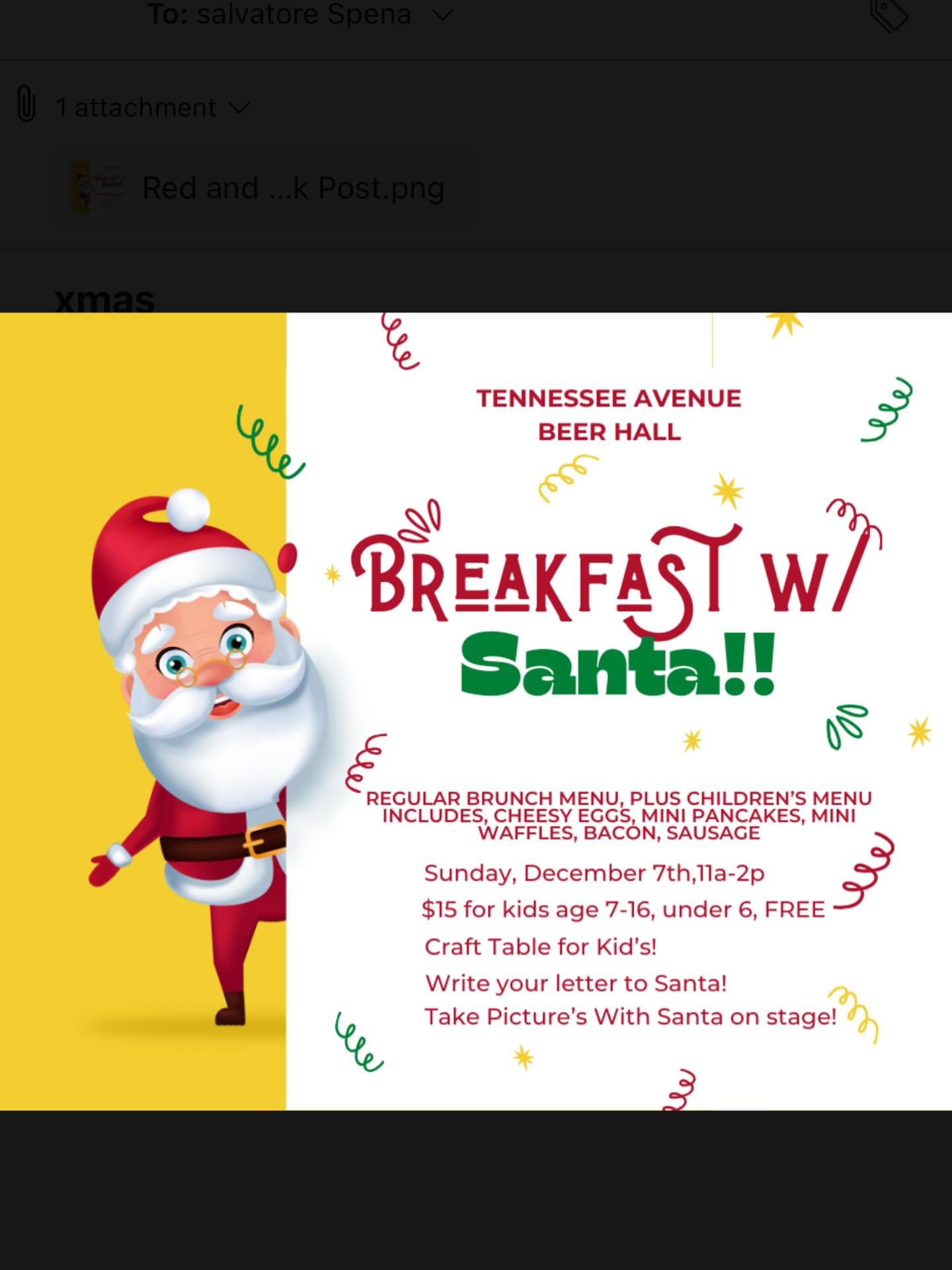 Breakfast with Santa!!🎅🏻