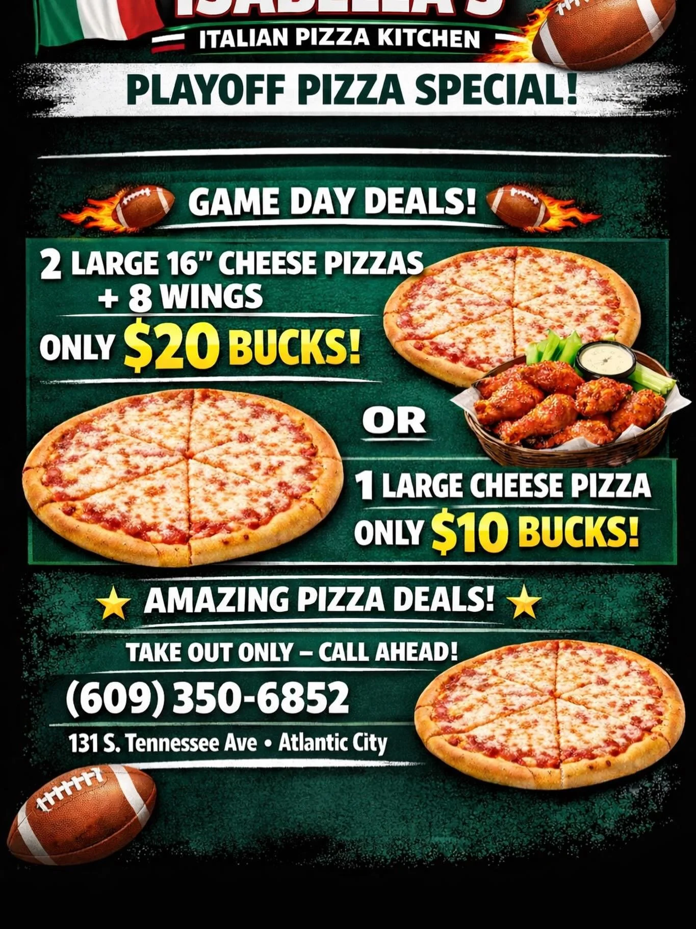 Best NFL Gameday Pizza 🍕 Specials!