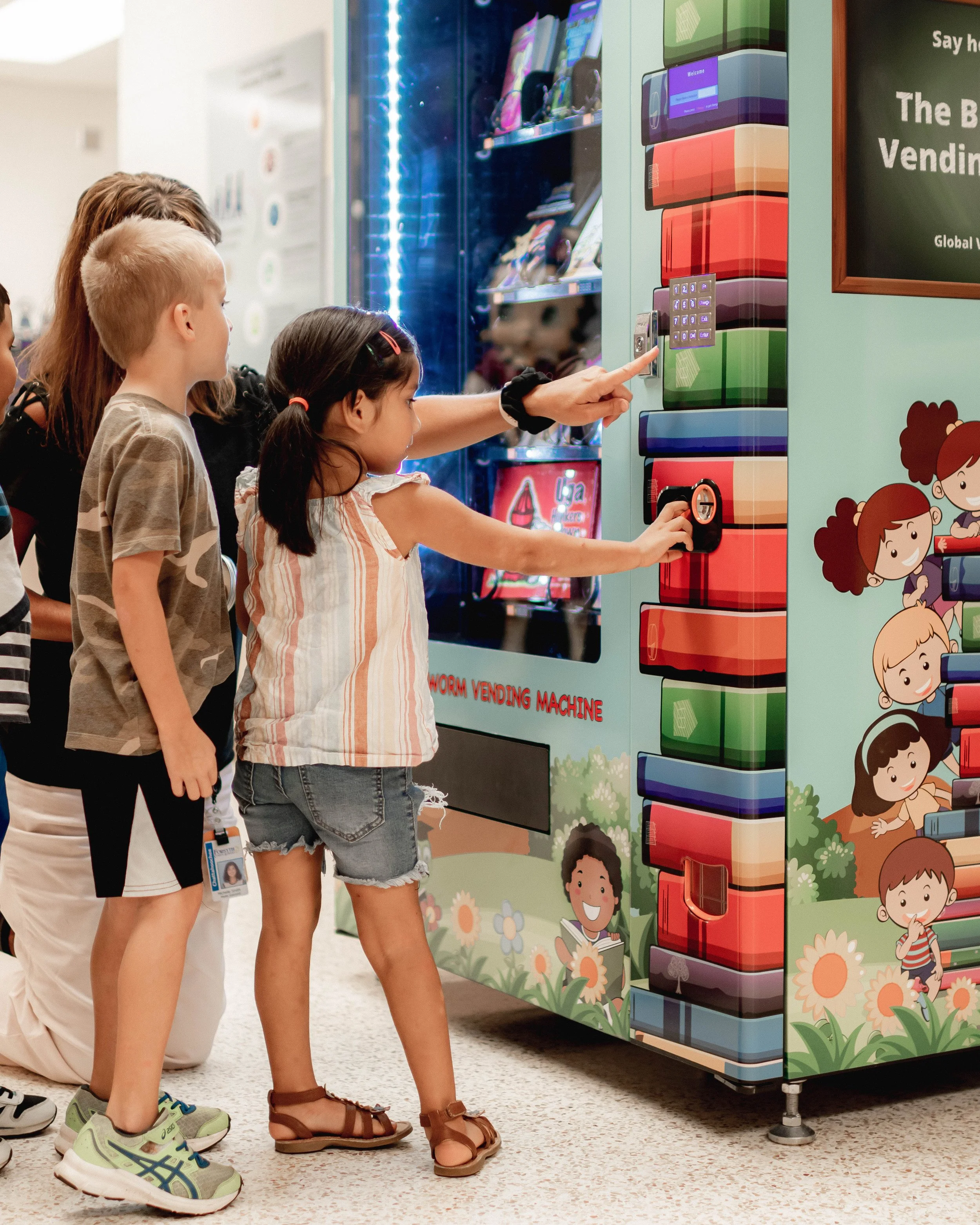 Chattahoochee Elementary School Book Vending Machine — Be Rich