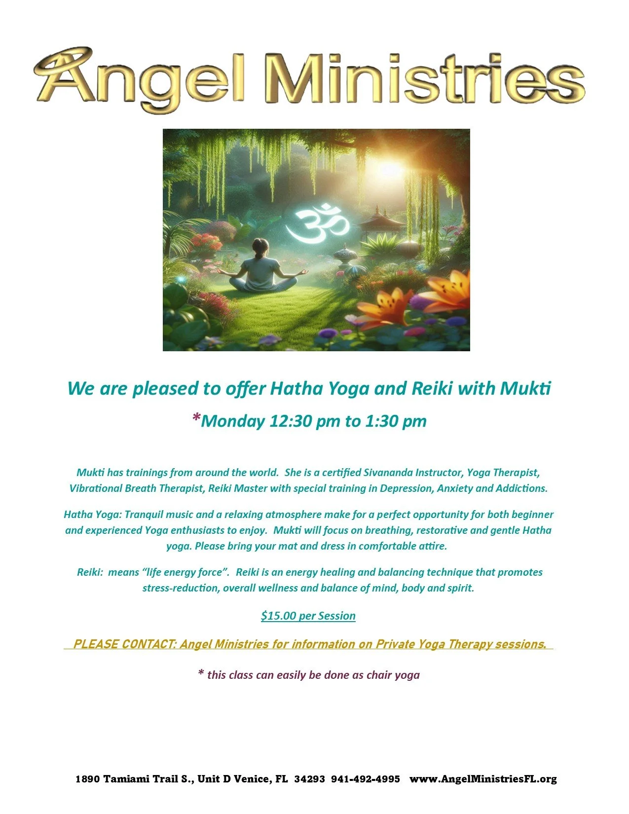 Hatha Yoga and Reiki