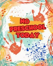 Teacher only day - preschool will be closed