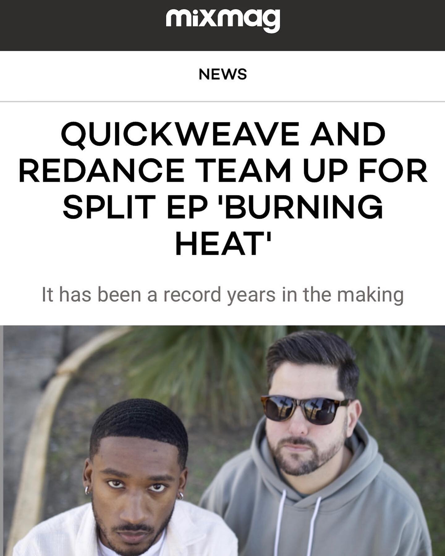Go check out the @mixmag feature on the latest @mysteryzonerecords x @plaisirsounds EP, Burning Heat. @djquickweave &amp; @redance__ talk about some inspirations &amp; influences that helped them push this one out (Link in bio). Special thanks to @hi