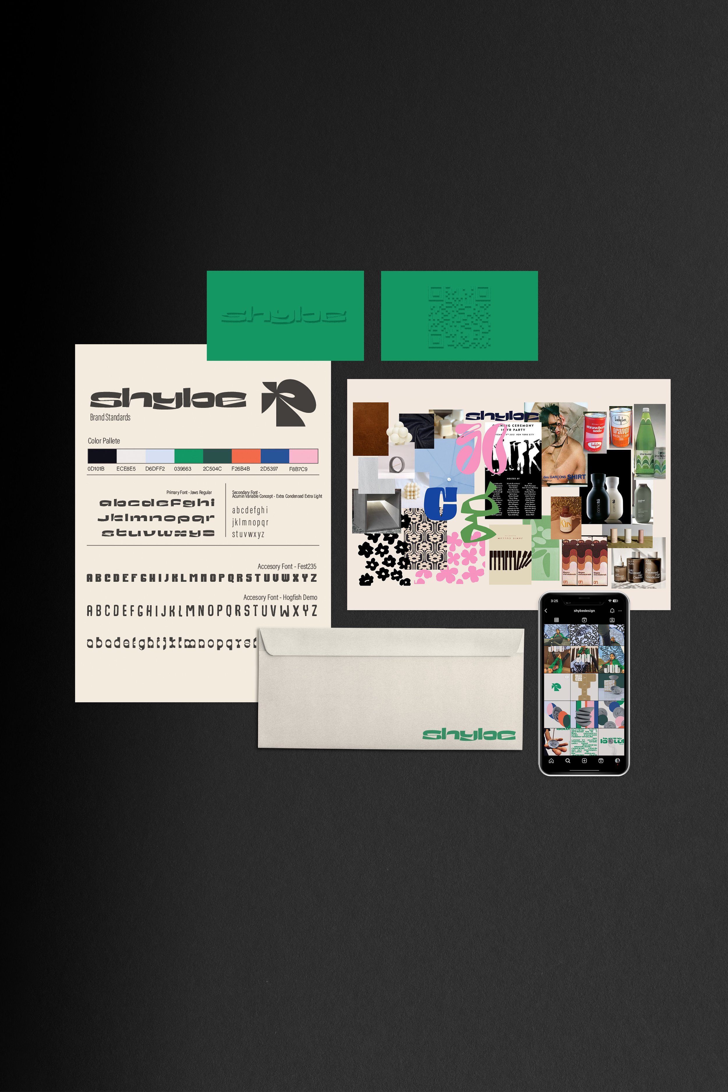 Shybe Design visual identity