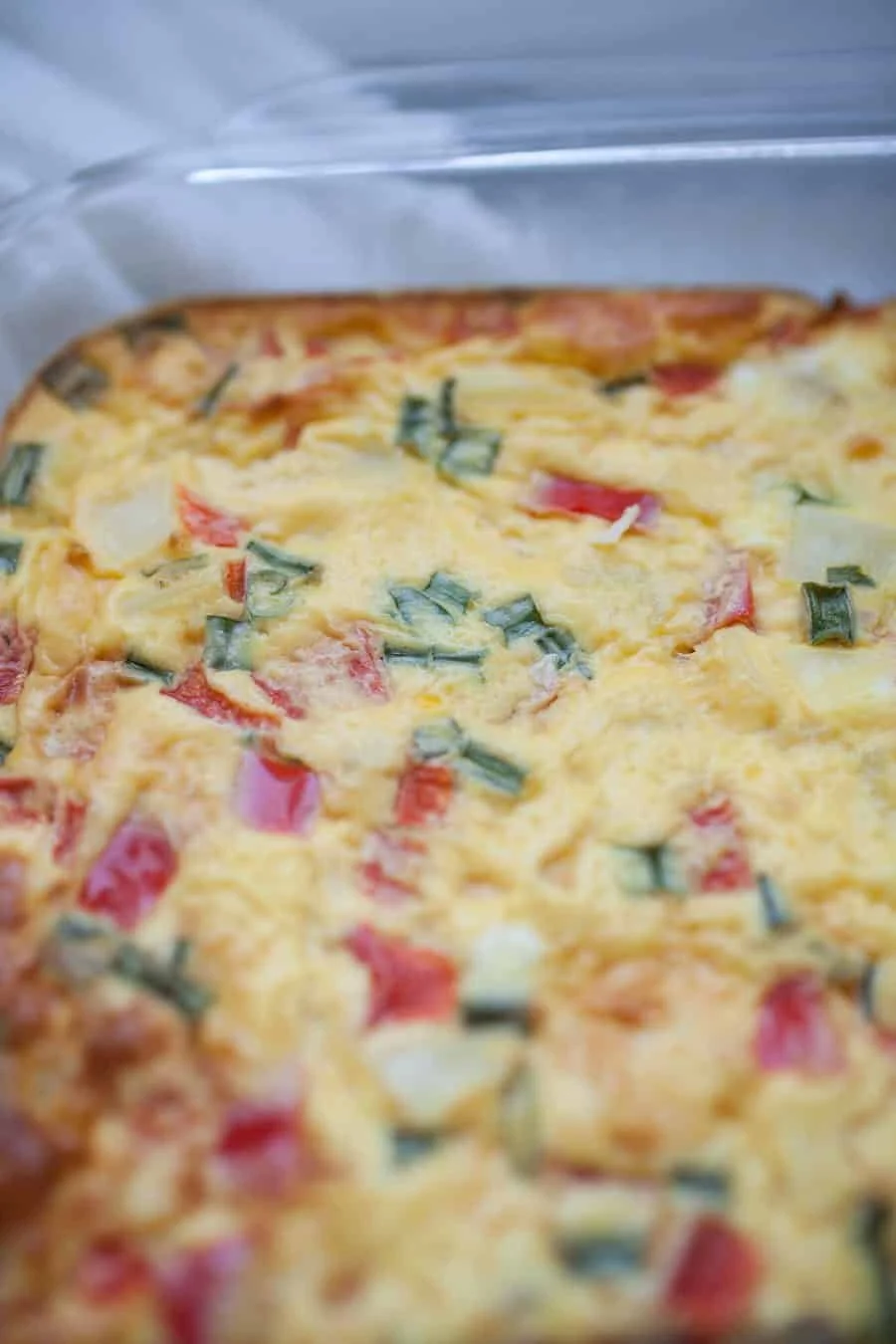 Veggie Ham Egg and Cheese Bake