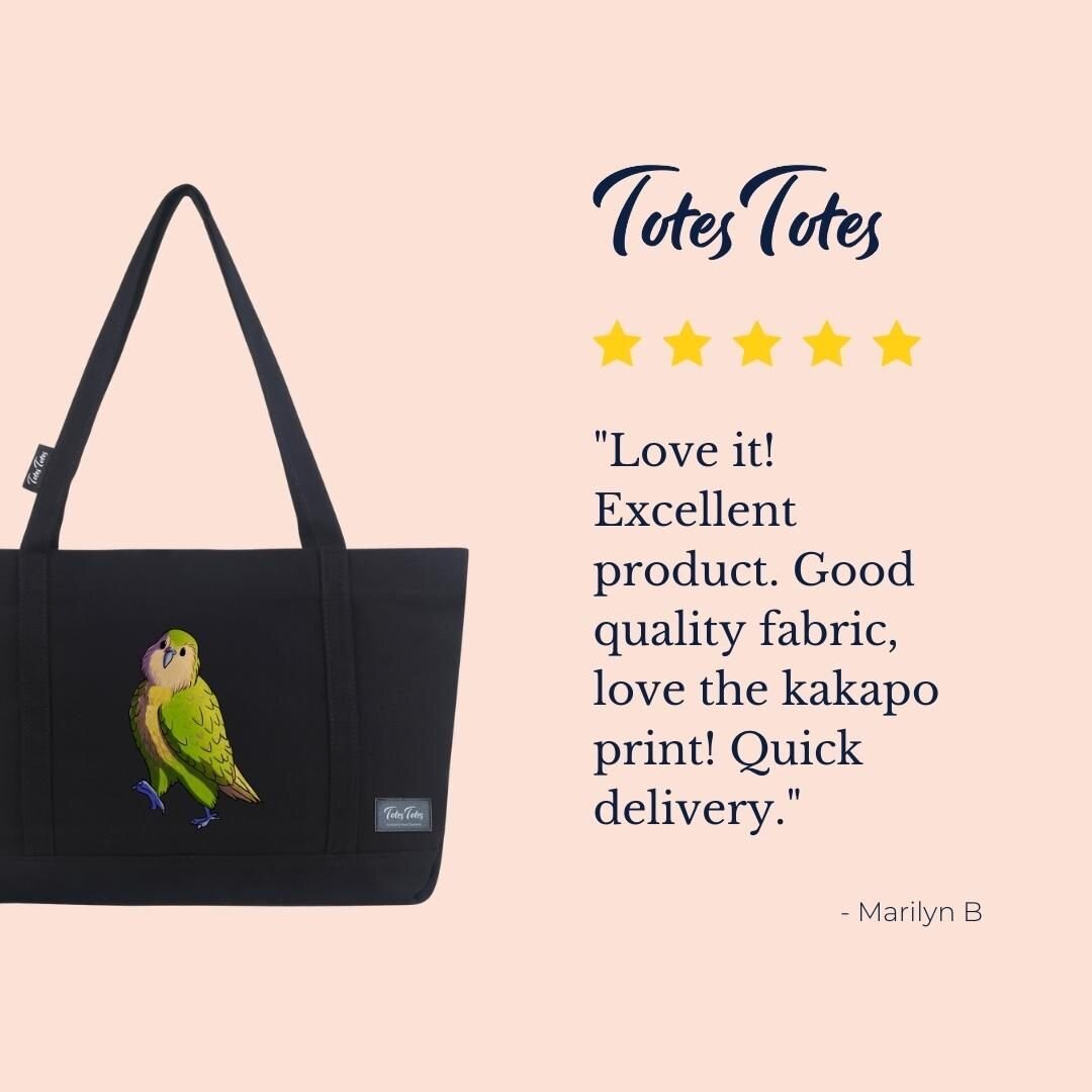 The warm fuzzies are strong every time we receive a glowing review like this one. Thank you to everyone who has taken the time to feedback, we are so thrilled with all the happy toters out there! ❤️😊
.
.
.
.
.
#review #thankyou #totestotes #feedback