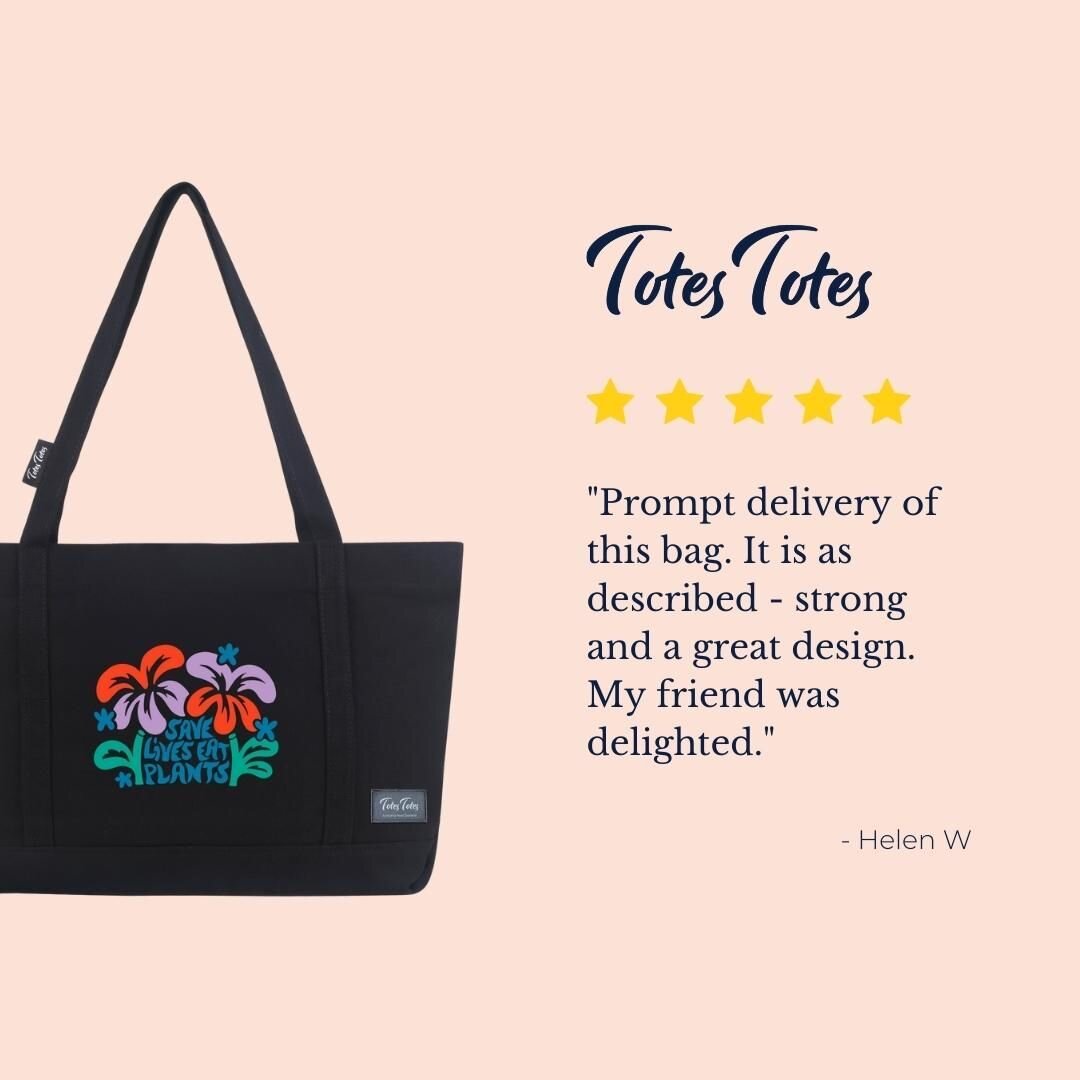 The warm fuzzies are strong every time we receive a glowing review like this one. Thank you to everyone who has taken the time to feedback, we are so thrilled with all the happy toters out there! ❤️😊
.
.
.
.
.
#review #thankyou #totestotes #feedback