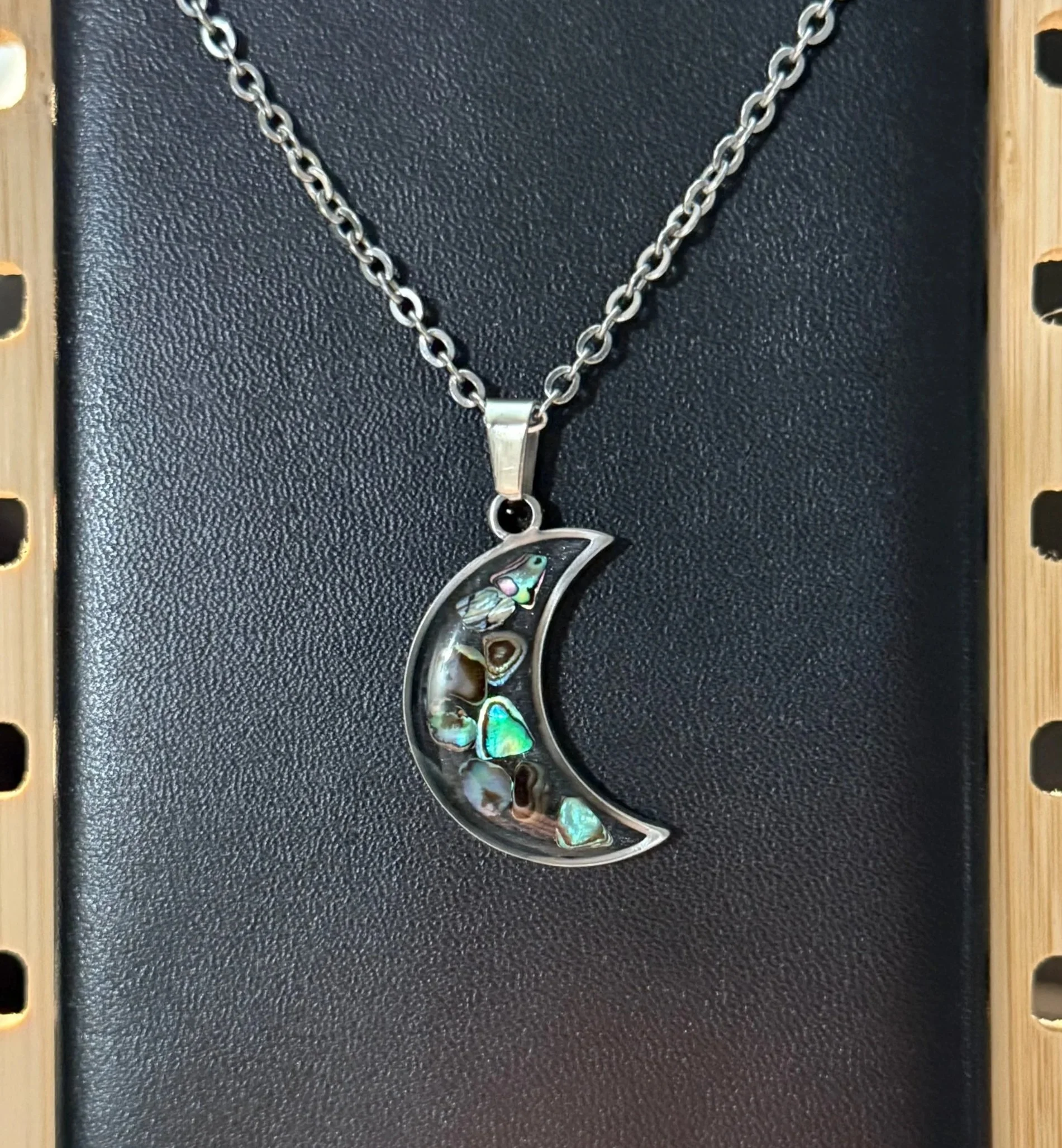 Luna Abalone Mosaic Necklace