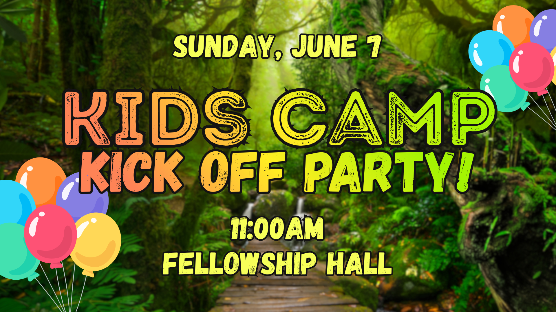Kids Camp Kick Off Party!