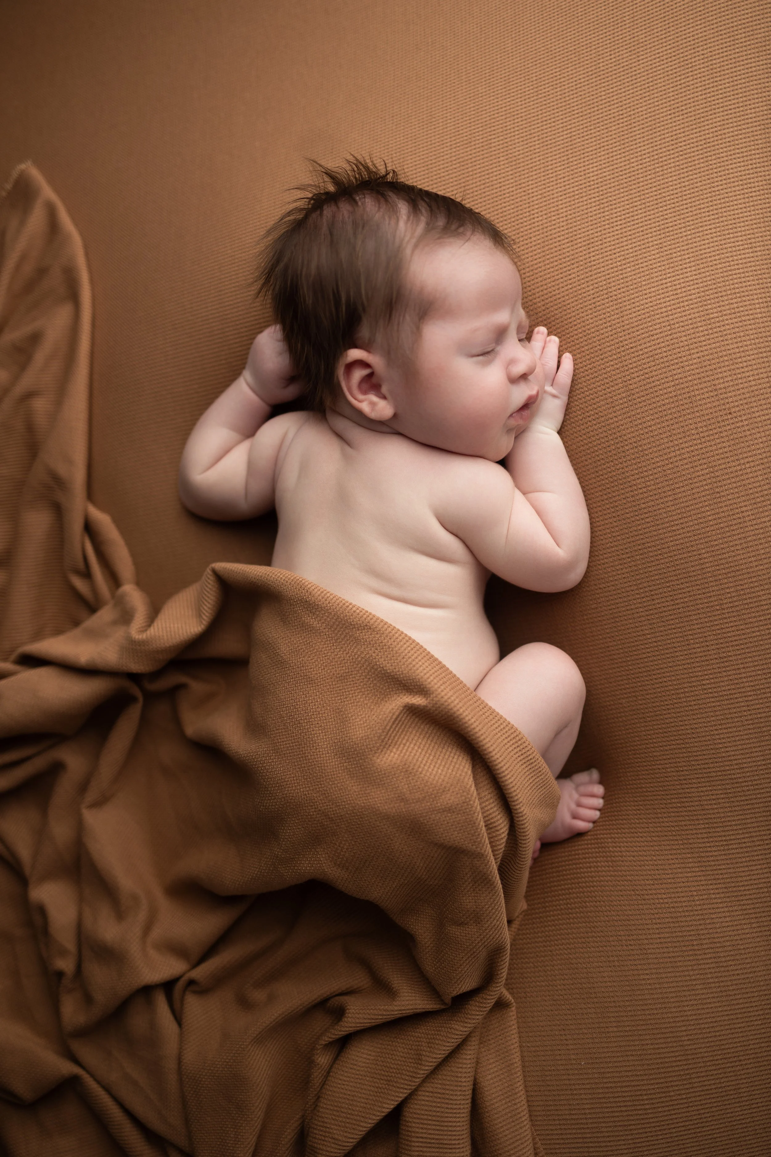 Dahlonega newborn photographer creating timeless posed baby portraits for families throughout Cumming, Alpharetta and North Georgia