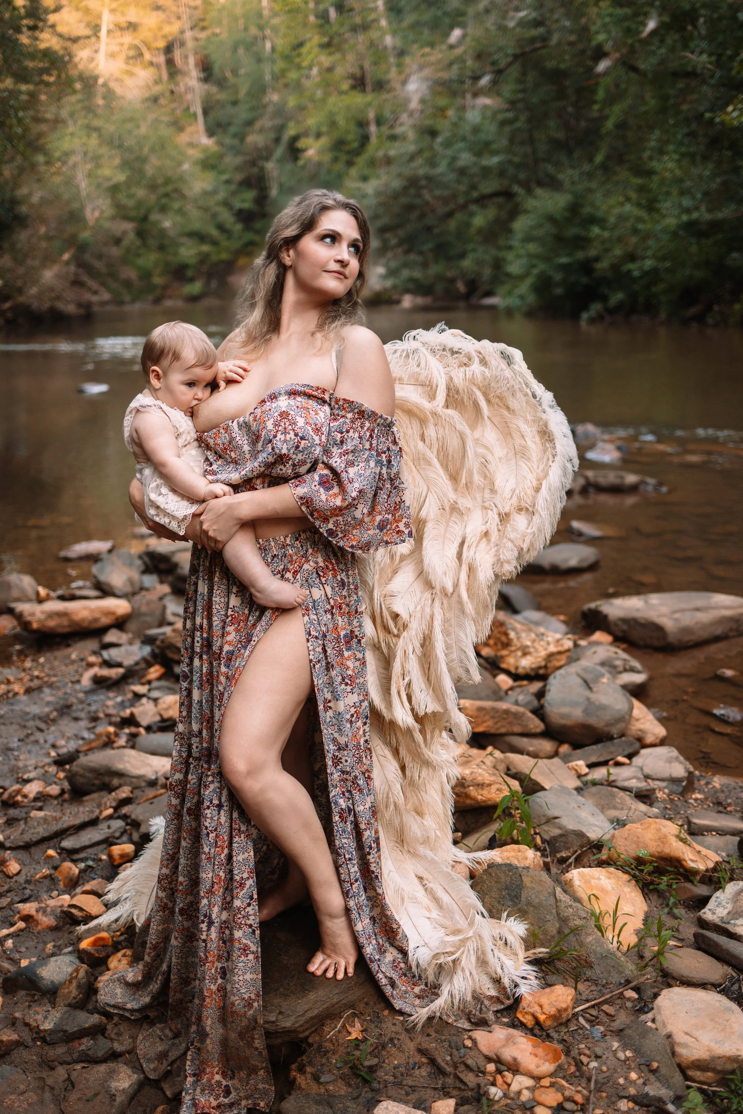 Fine art motherhood and baby photography in the North Georgia mountains near Dahlonega, serving families from Milton, Alpharetta and Cumming GA.