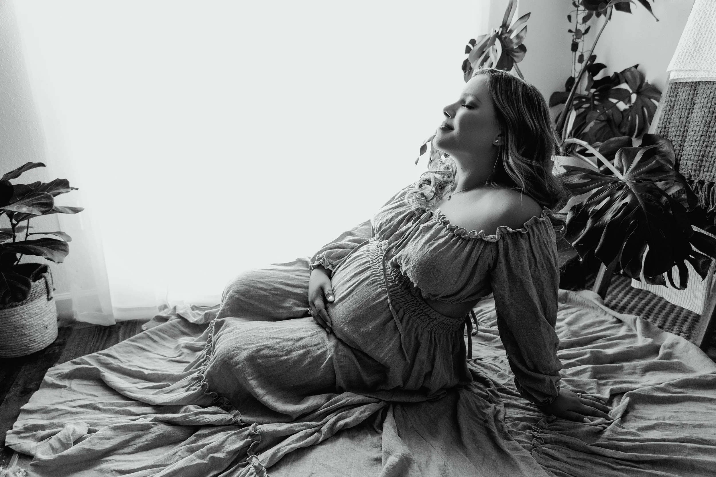 Buckhead Georgia maternity photographer studio luxury boho