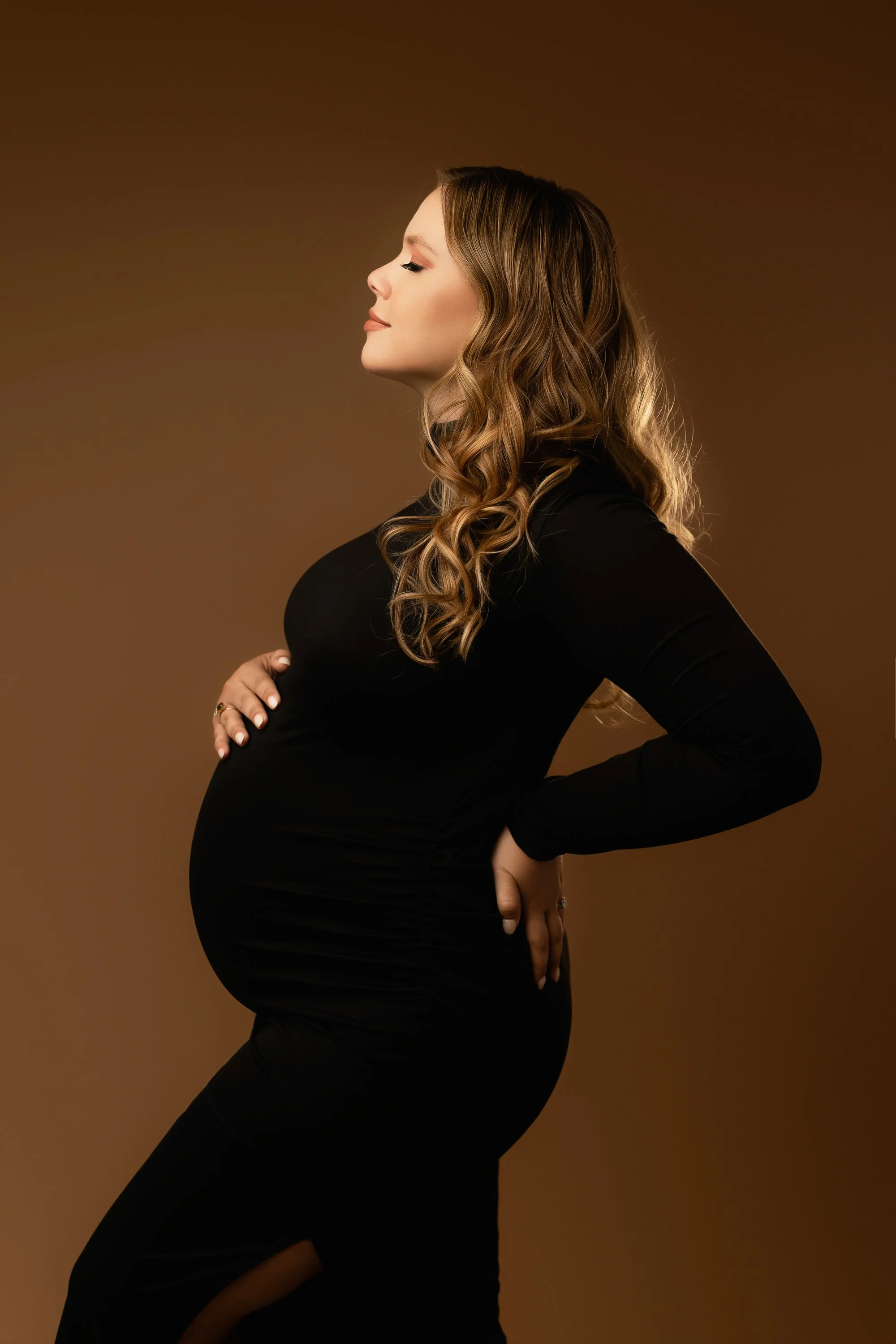 Dawsonville Georgia maternity photographer studio luxury boho