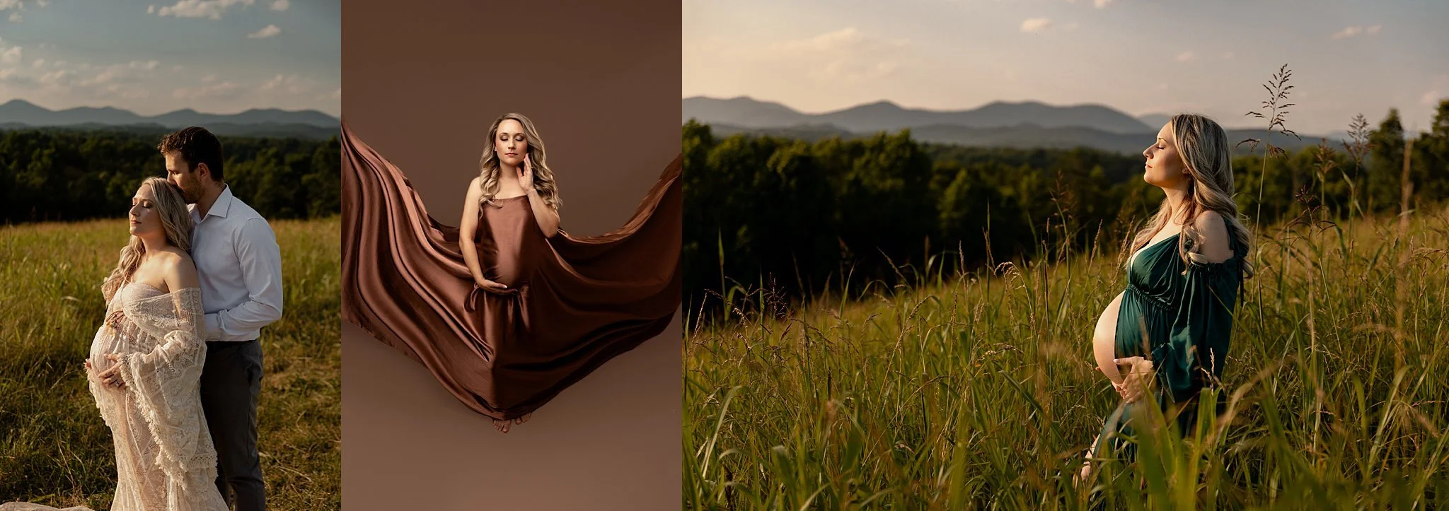 Atlanta Georgia maternity photographer mountains studio fine art boho session
