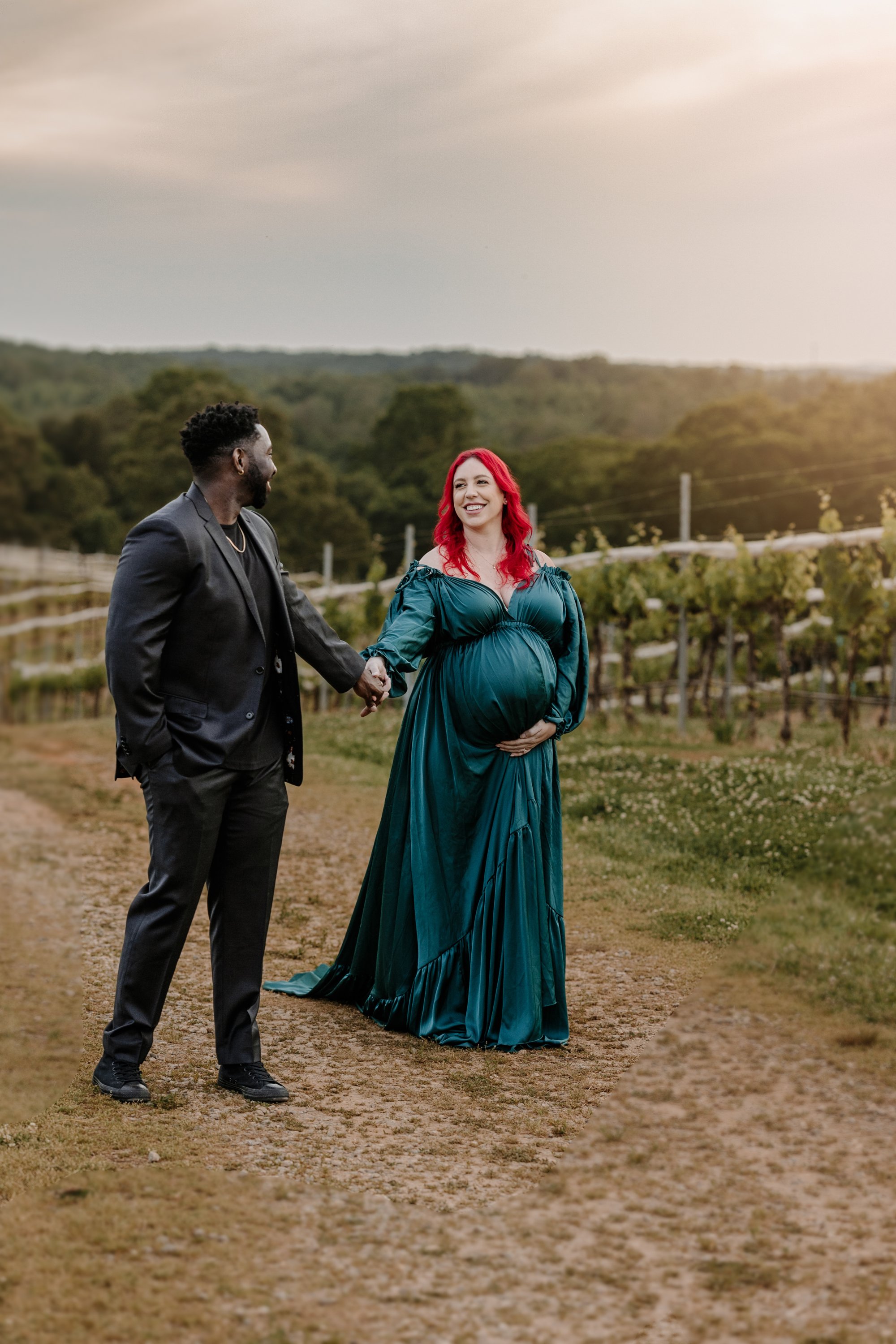 Milton Georgia maternity photographer studio outdoor elegant vintage lifestyle