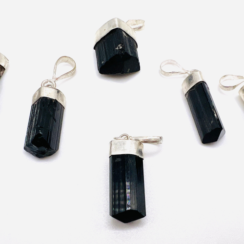 Black Tourmaline Pendant Necklace Raw Natural Stone Black Cord Necklace  Protection From Negative Energy - Etsy