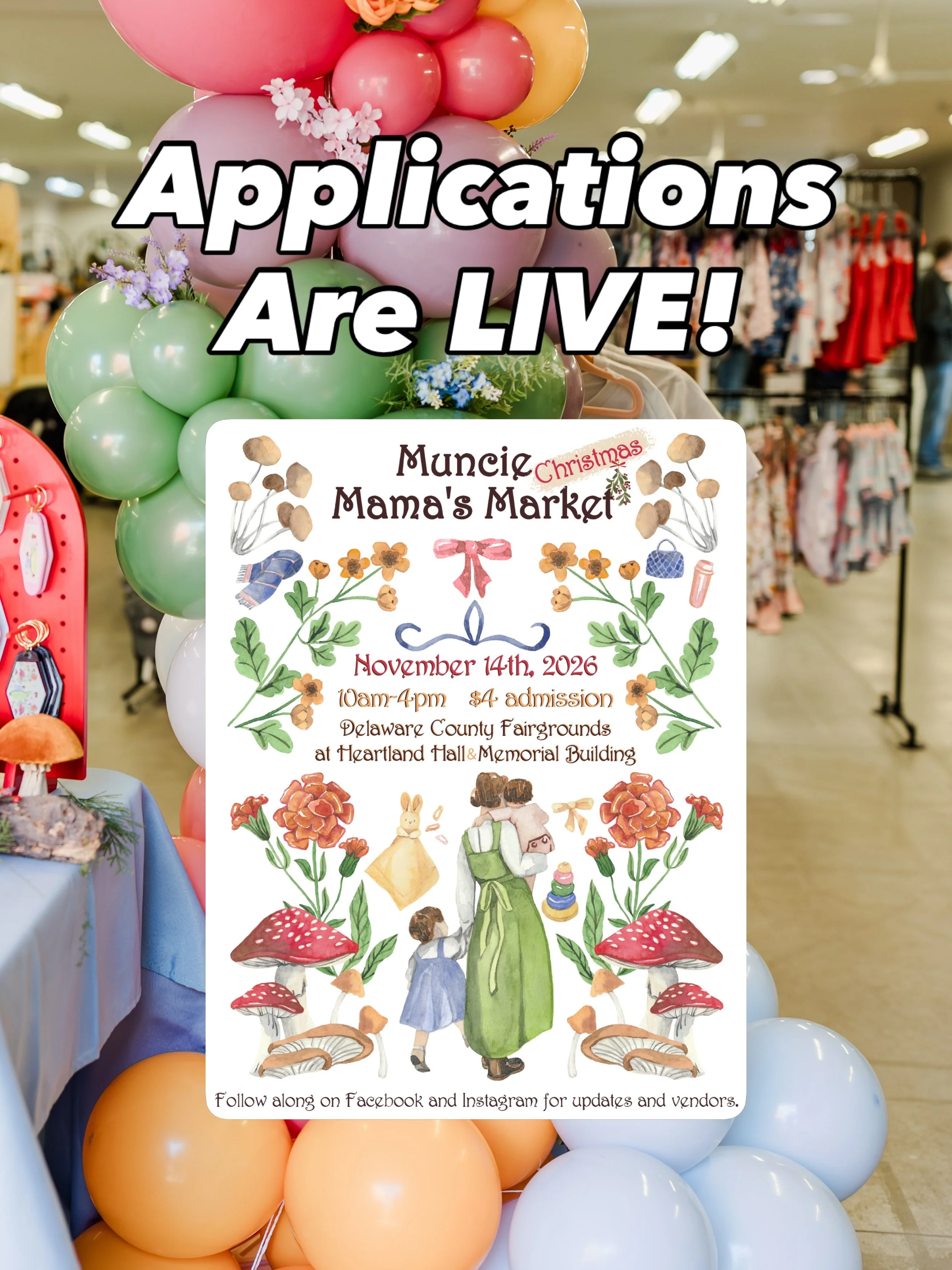 Vendor applications are live in the bio!
