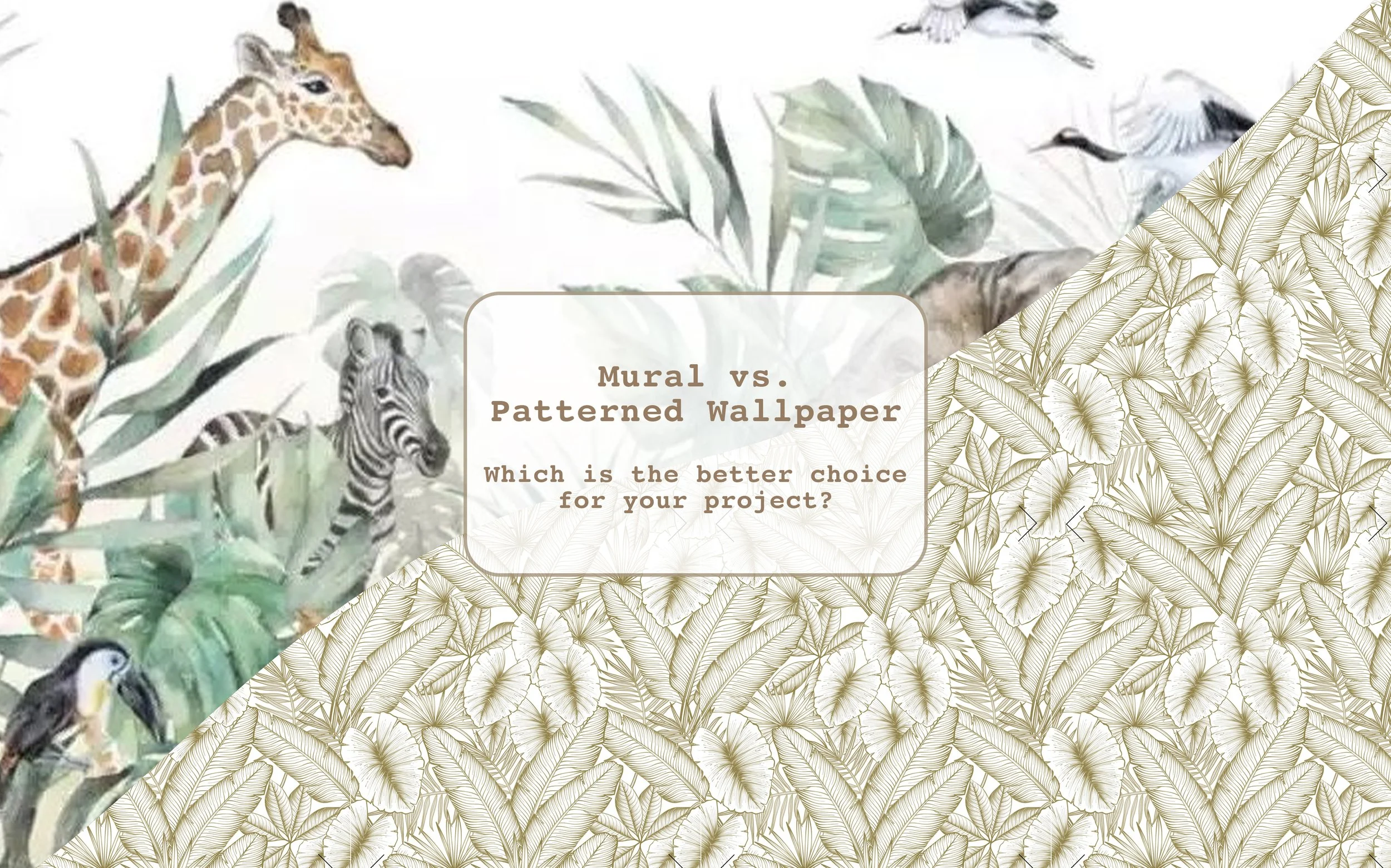 Mural vs. Patterned Wallpaper Which is the Better Choice for Your Project? — Bijou Coverings