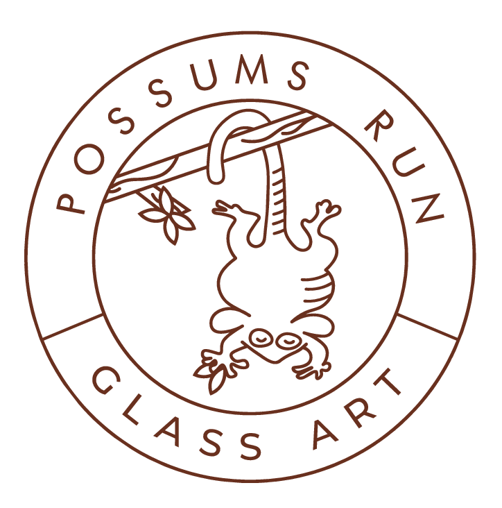 Possums Run Glass Art
