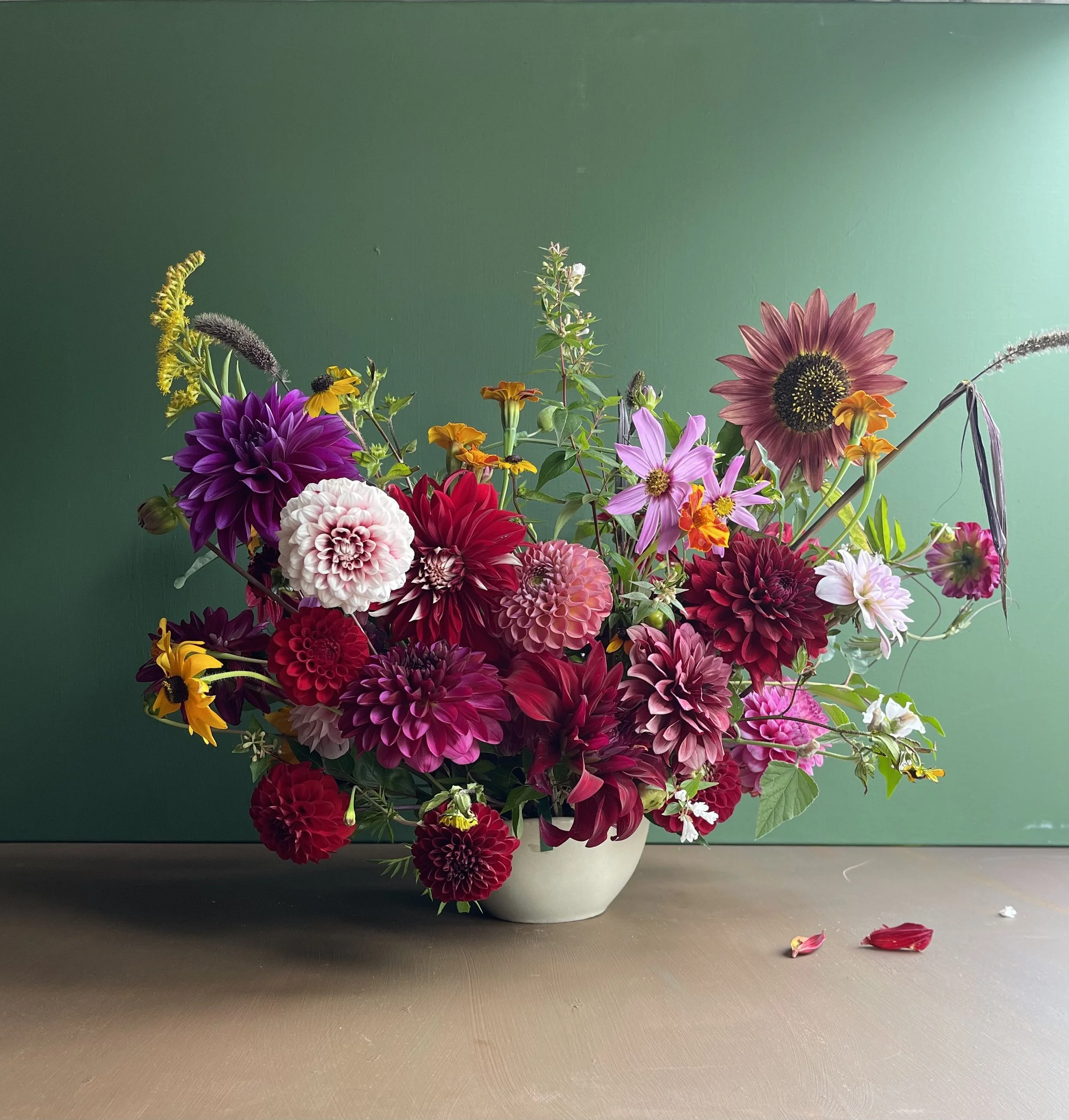 dahlia arrangement