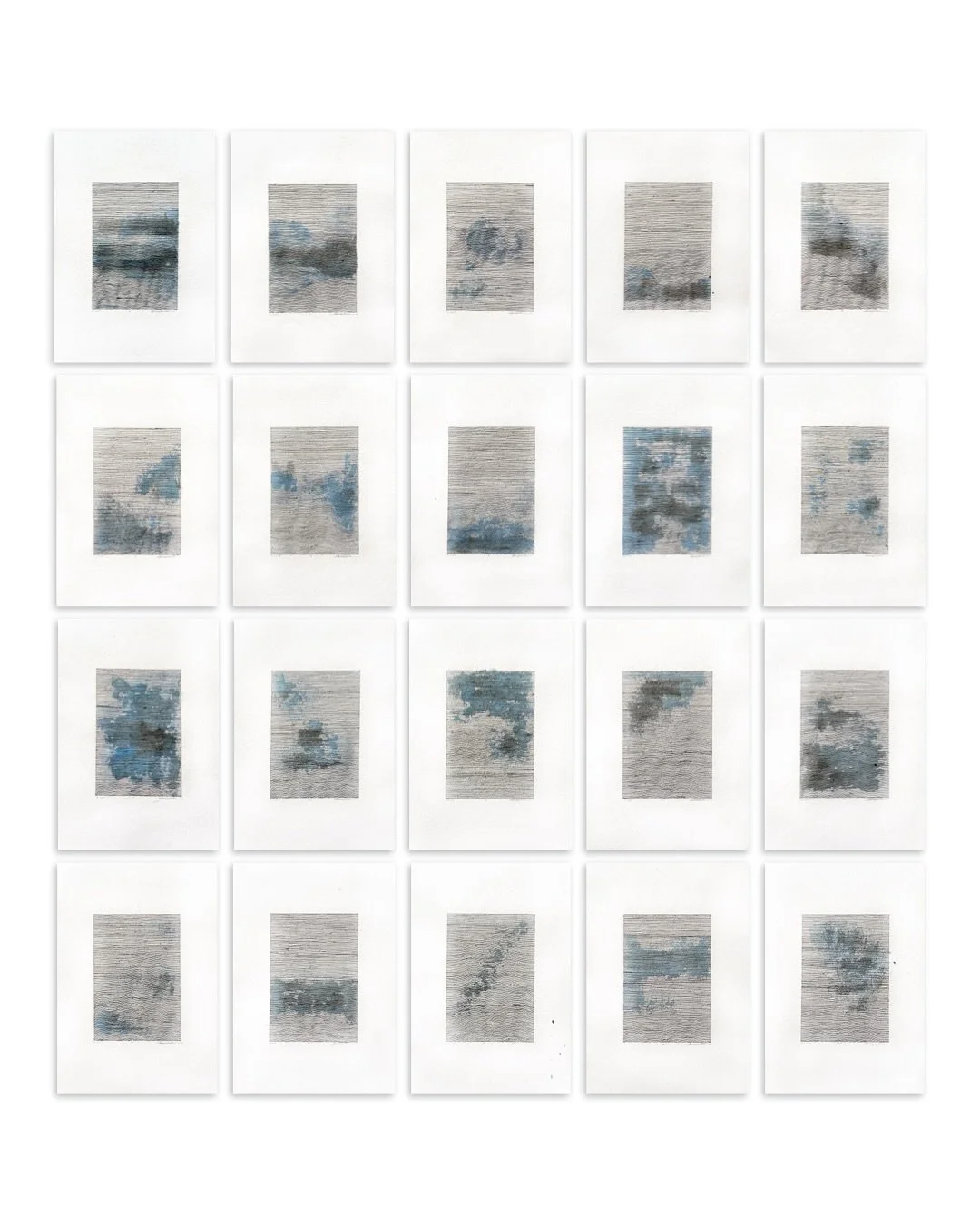 Tide&hellip;.
20 artworks 
21x30cm each 
Chinese ink &agrave;nd rester ink on 300gr coton paper