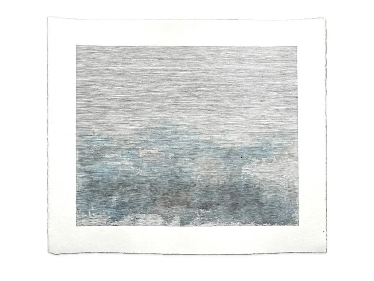 Continue exploration of the waves 
44x52cm 
Chinese ink on paper