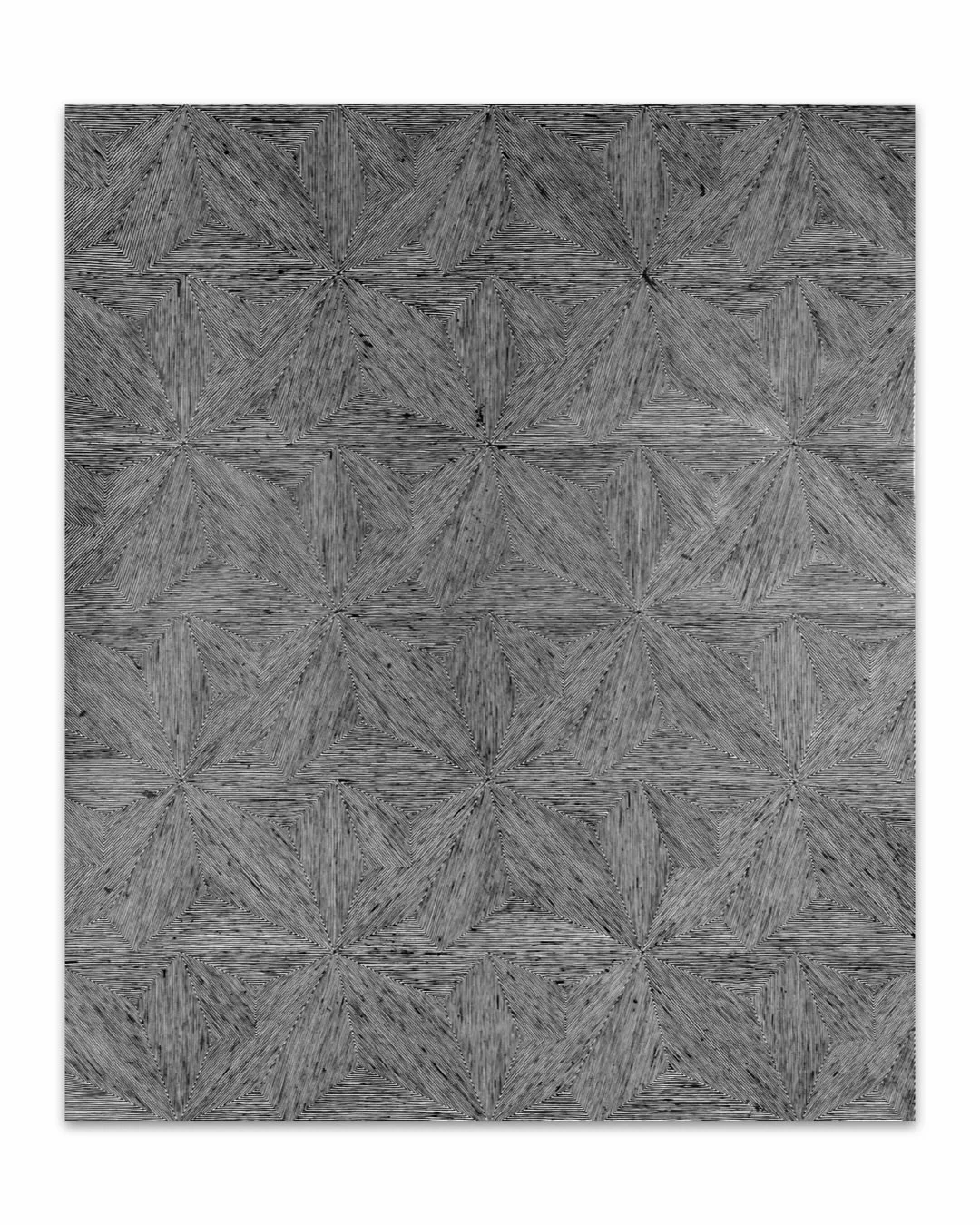 In recent years of my practice, I keep returning to the topic of patterns, exploring them through different lines and scales, watching how they change and evolve.

This feels like a new stage in my exploration of patterns&mdash;a continuous repetitio