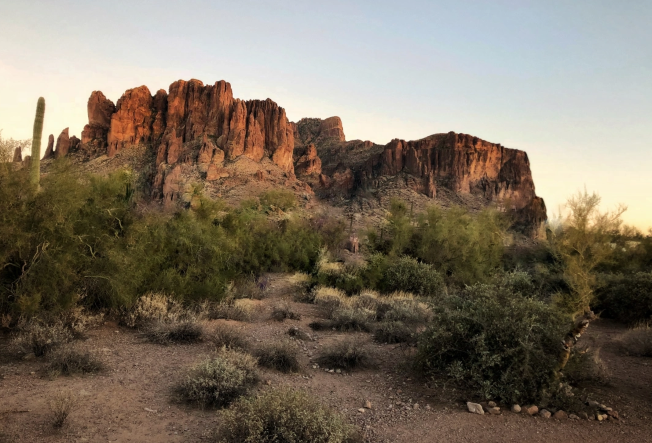 Apache Junction Hikes Near Superstition Mountains Hieroglyphic